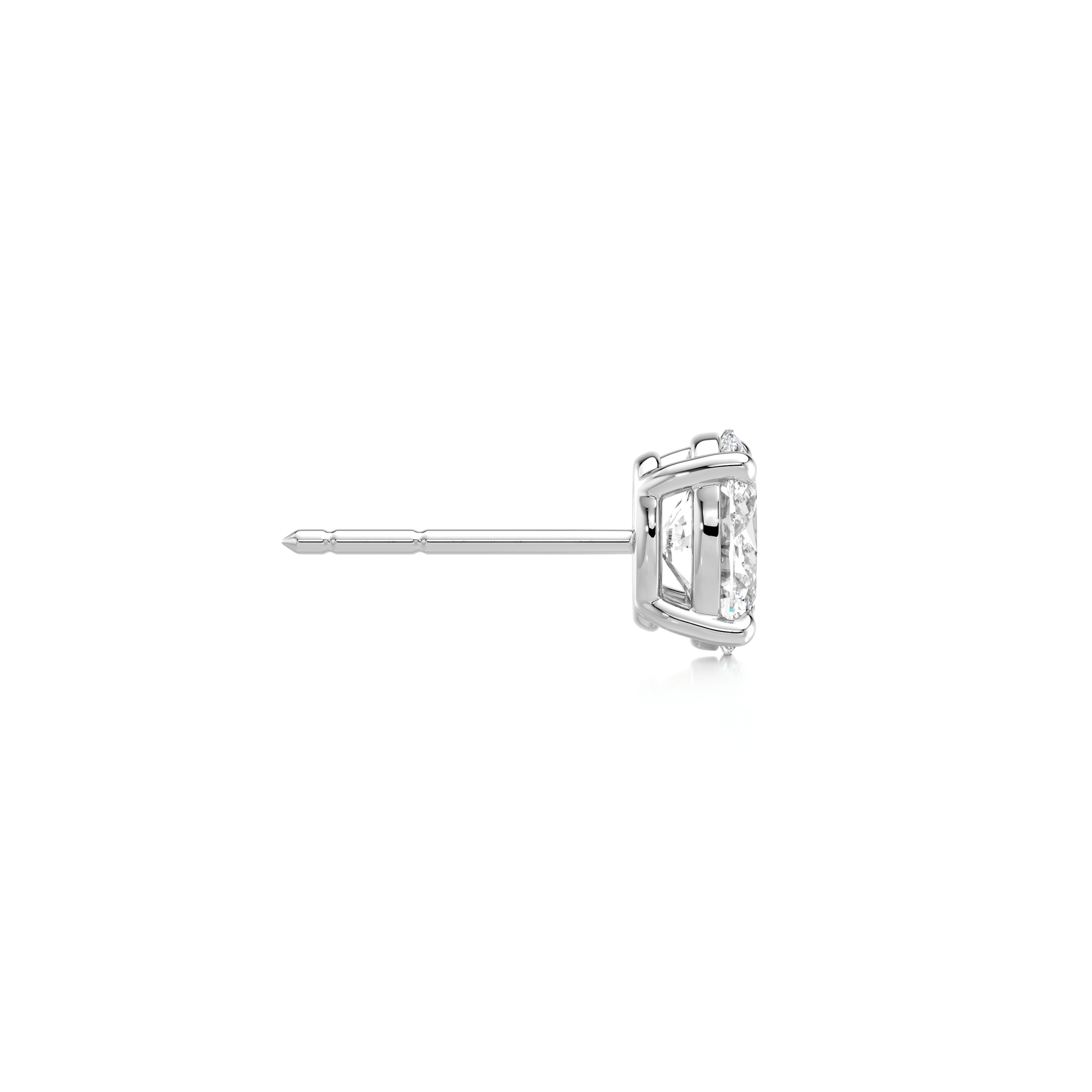 Oval Diamond Solitaire Earrings - Shimansky Jewelry