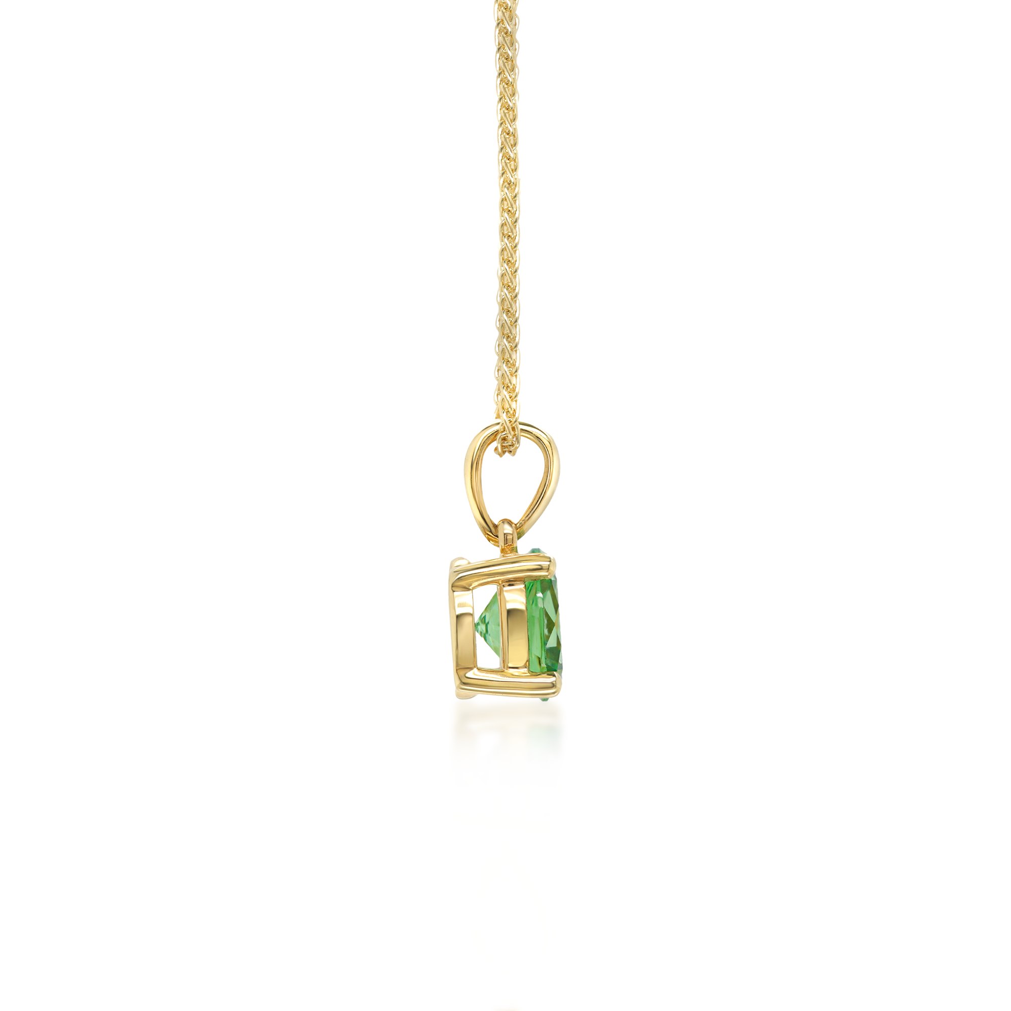 Tsavorite Solitaire Pendant