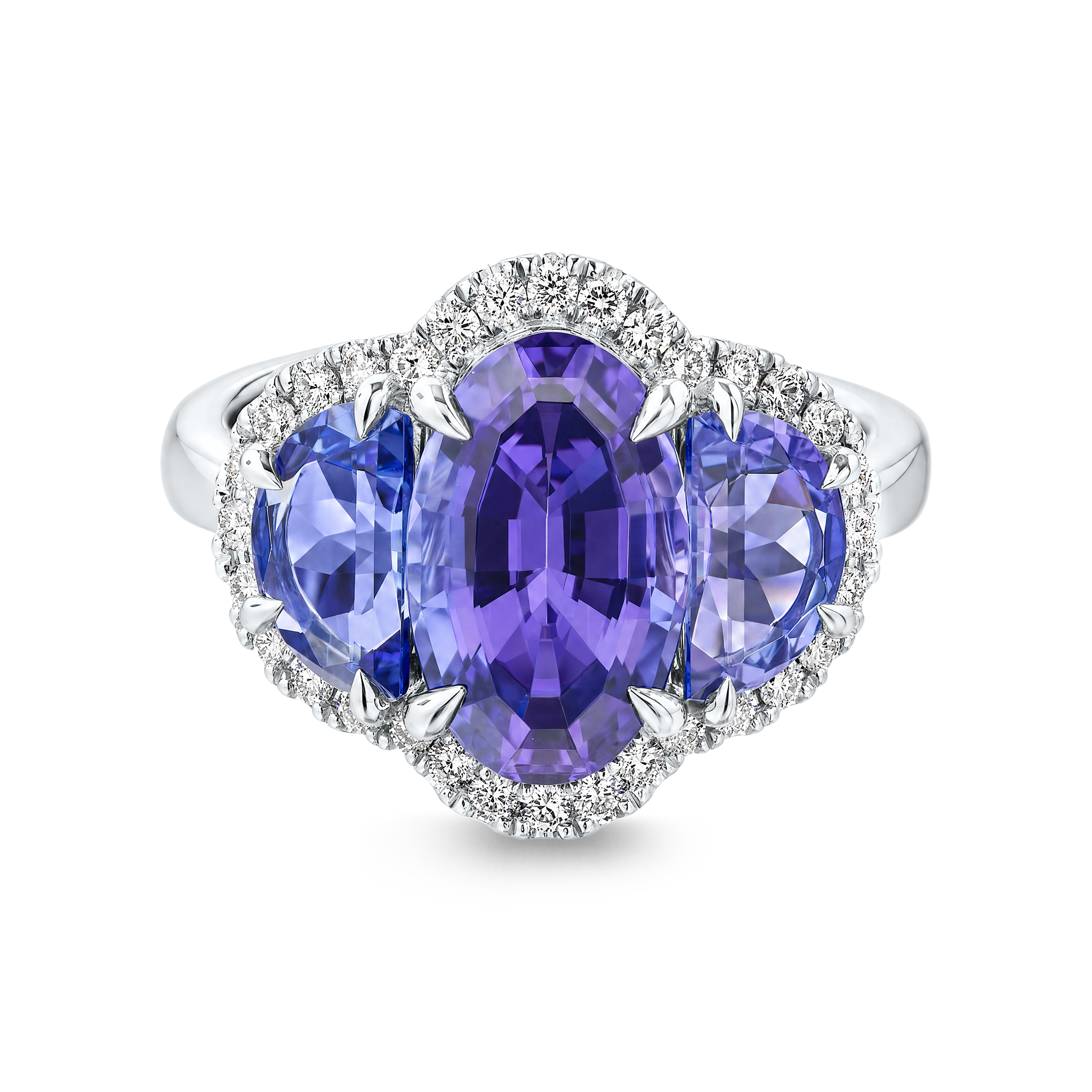 Ovella Tanzanite Halo Dress Ring