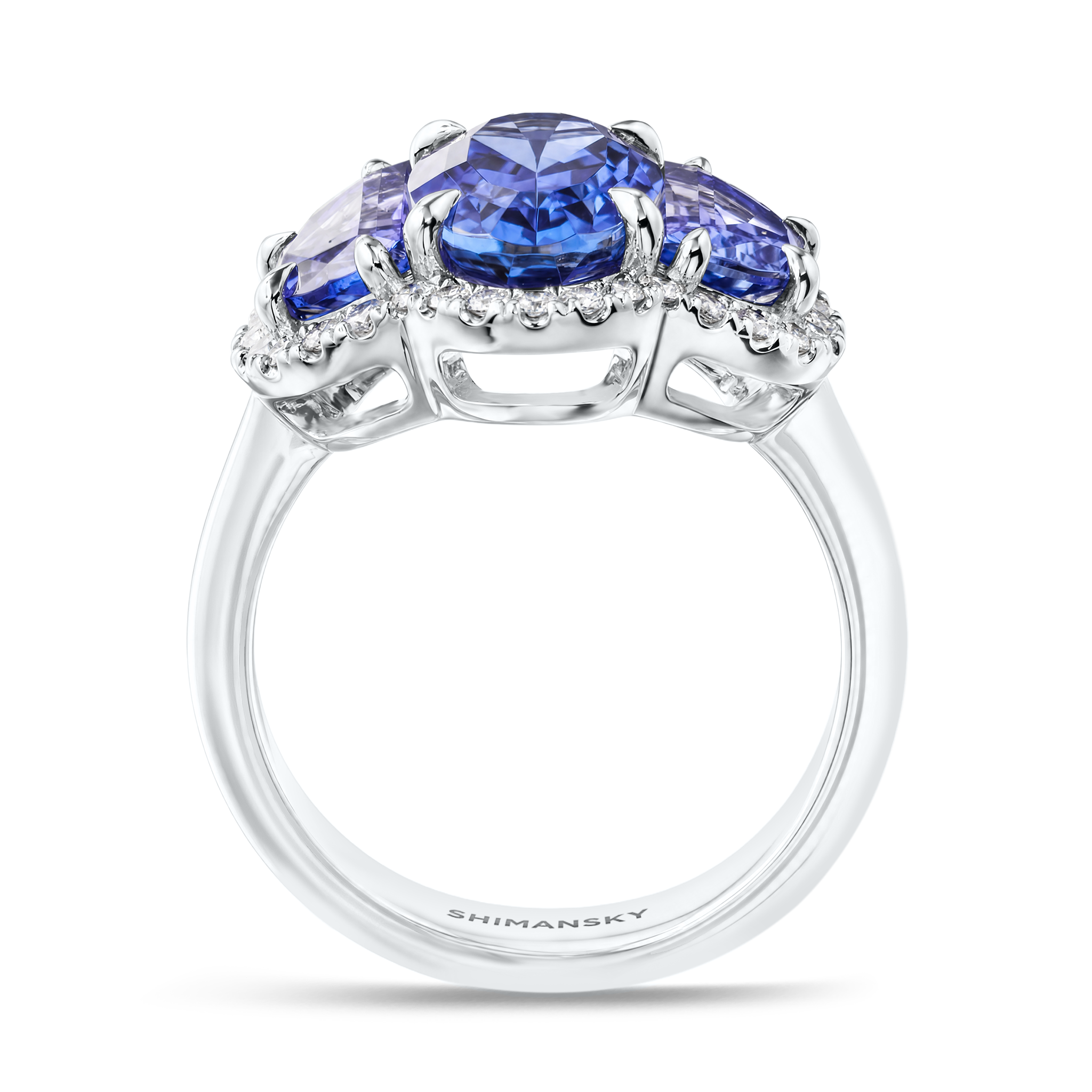 Ovella Tanzanite Halo Dress Ring