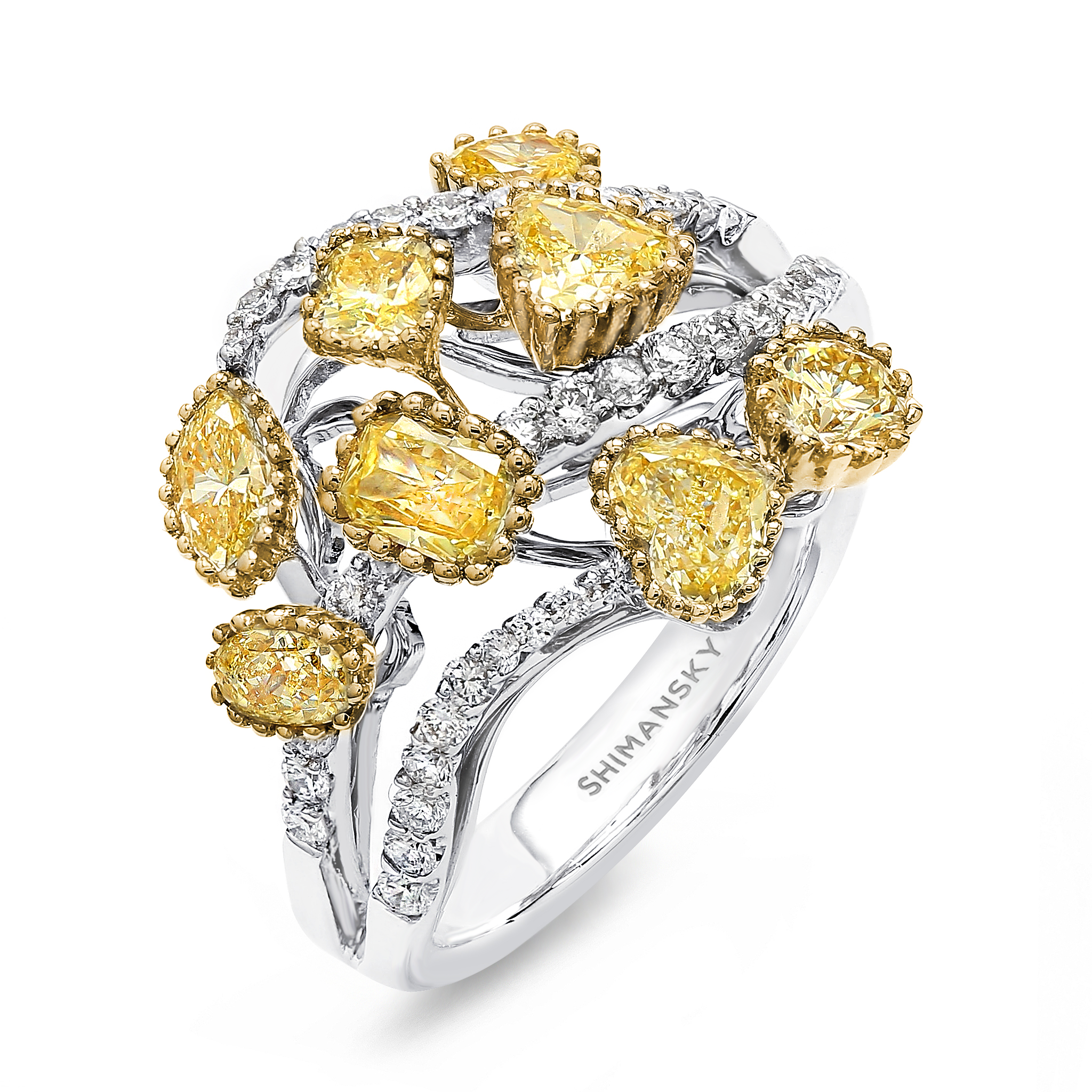 Fancy Yellow Dress Ring