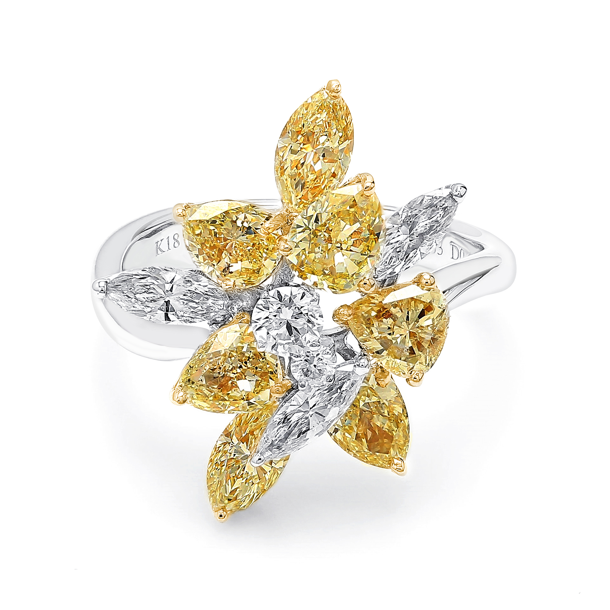 Fancy Yellow Dress Ring
