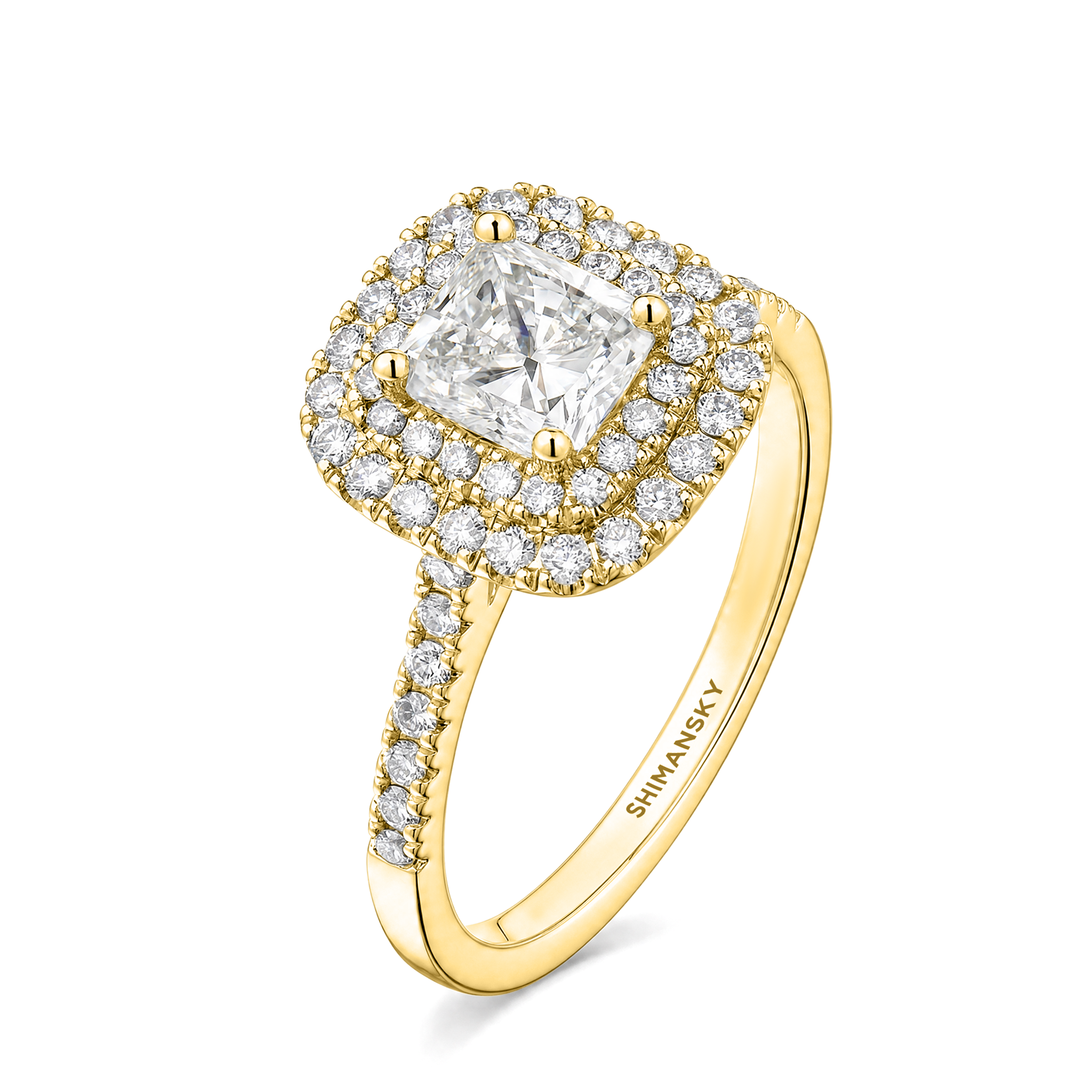 Cushion Double Halo Diamond Ring