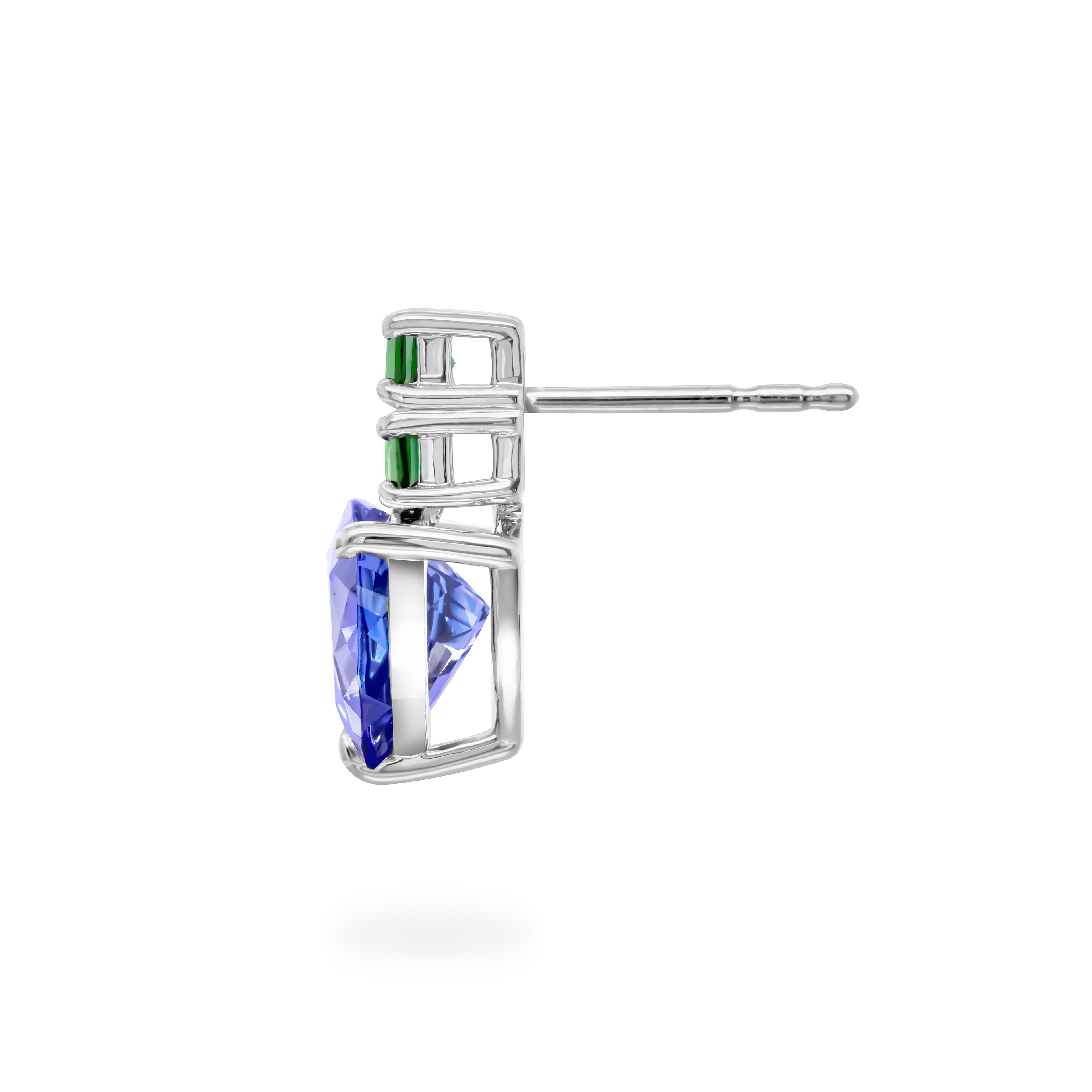 Tanzanite and Tsavorite Dress Earrings - Shimansky Jewelry