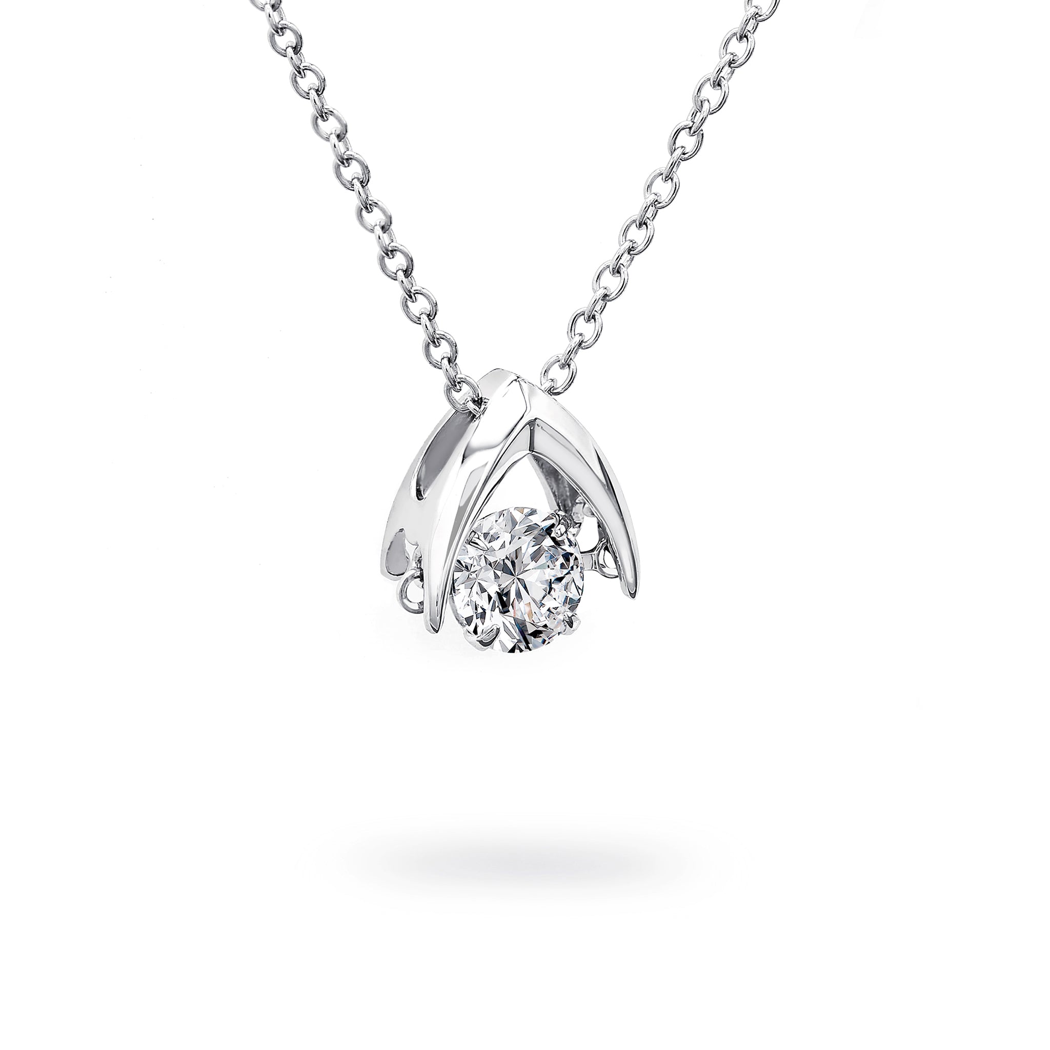 Dancing Diamond Pendant - Side View - SHIMANSKY.CO.ZA