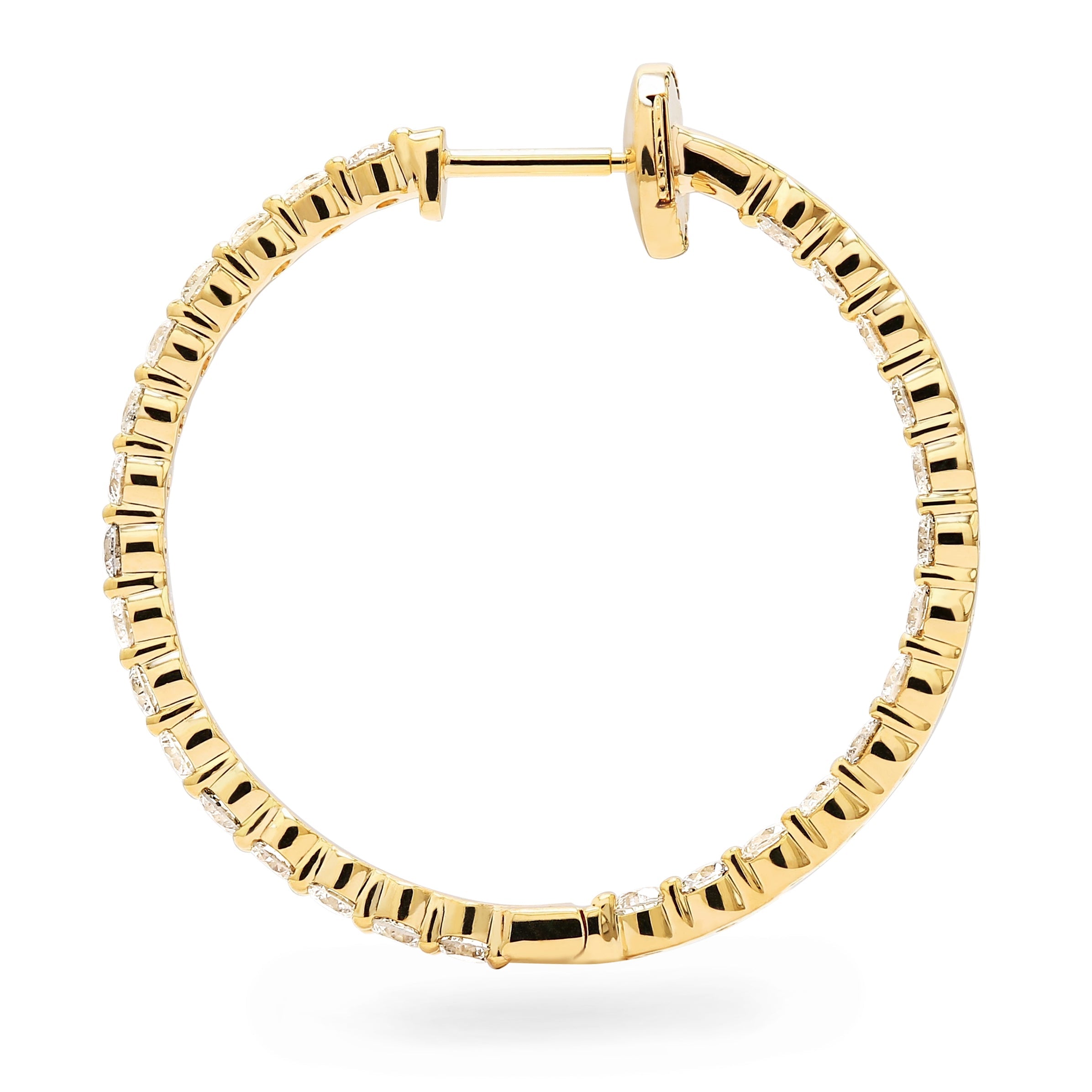 Diamond Hoop Earrings Shimansky
