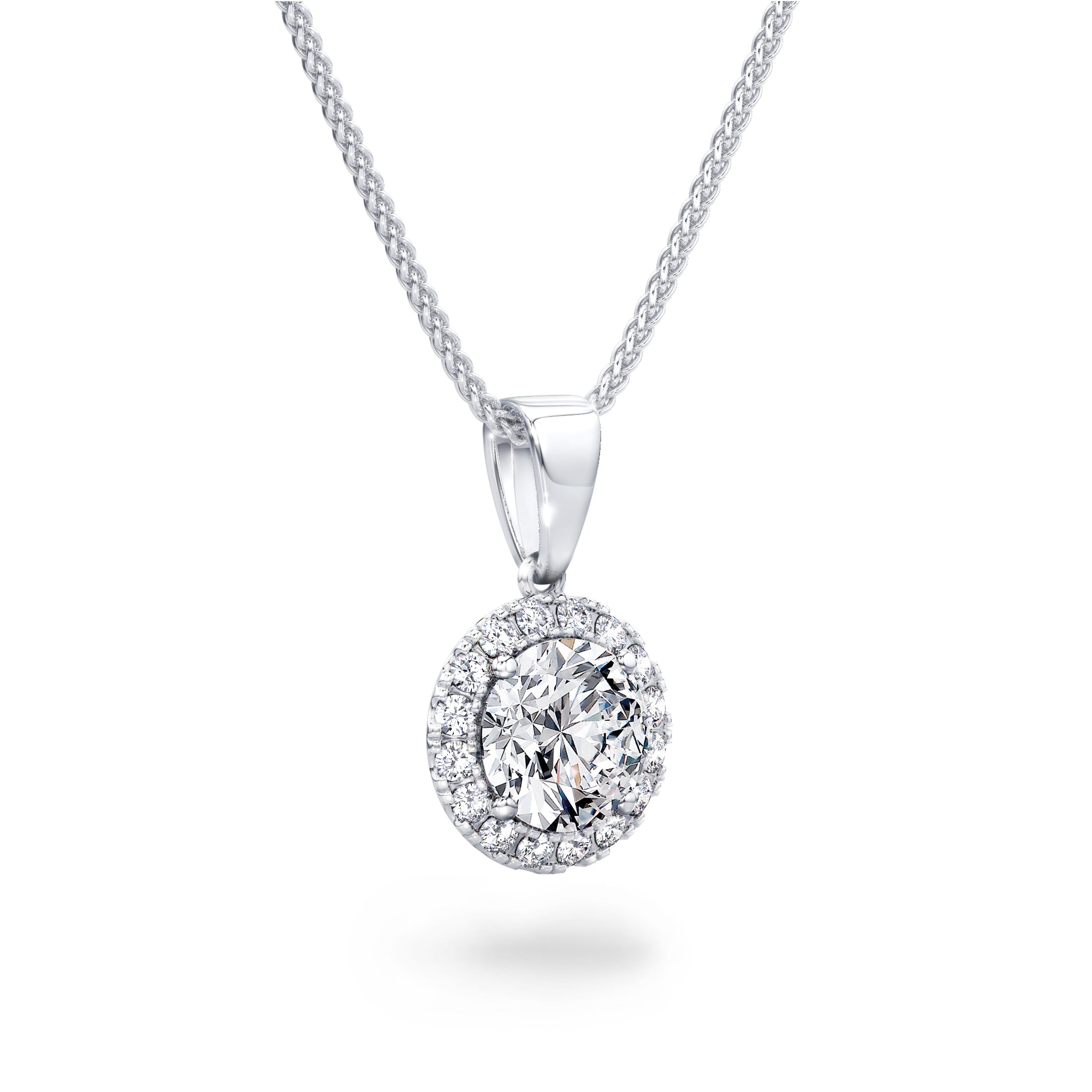 Diamond Halo Pendant