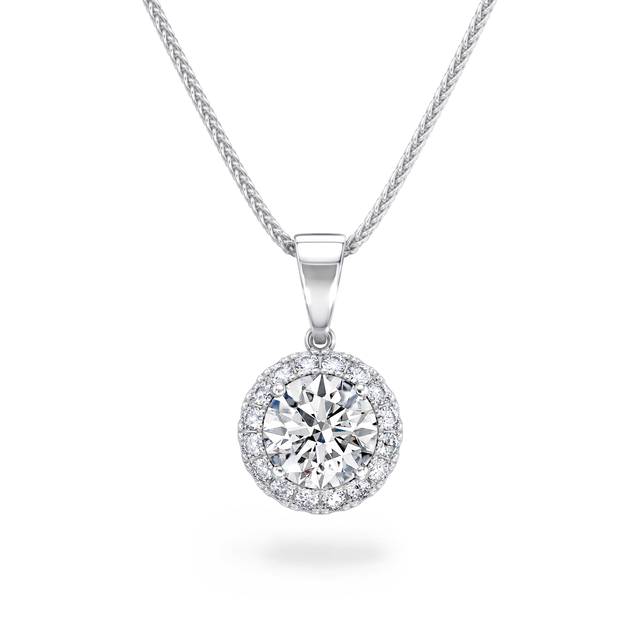Diamond Halo Pendant