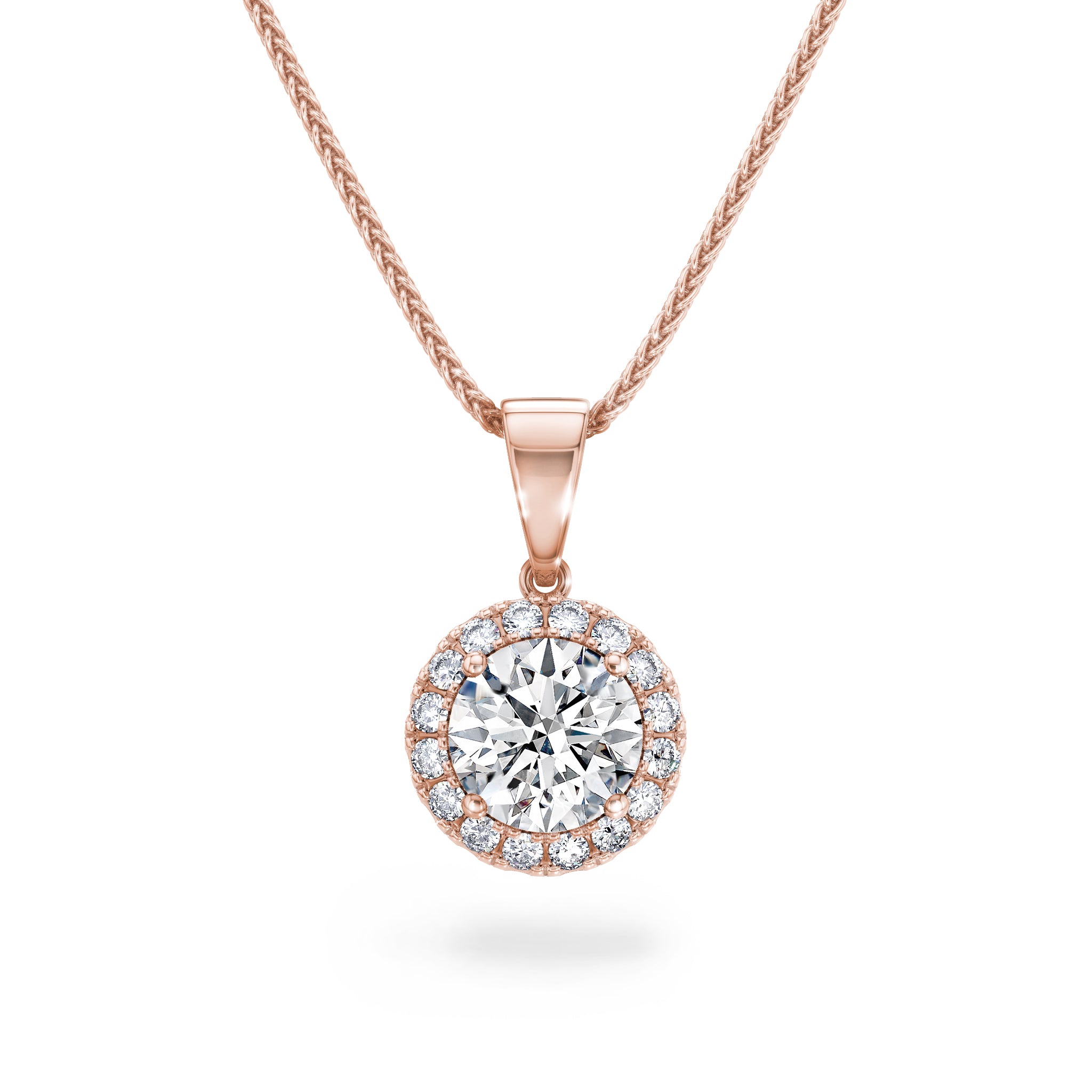 Diamond Halo Pendant