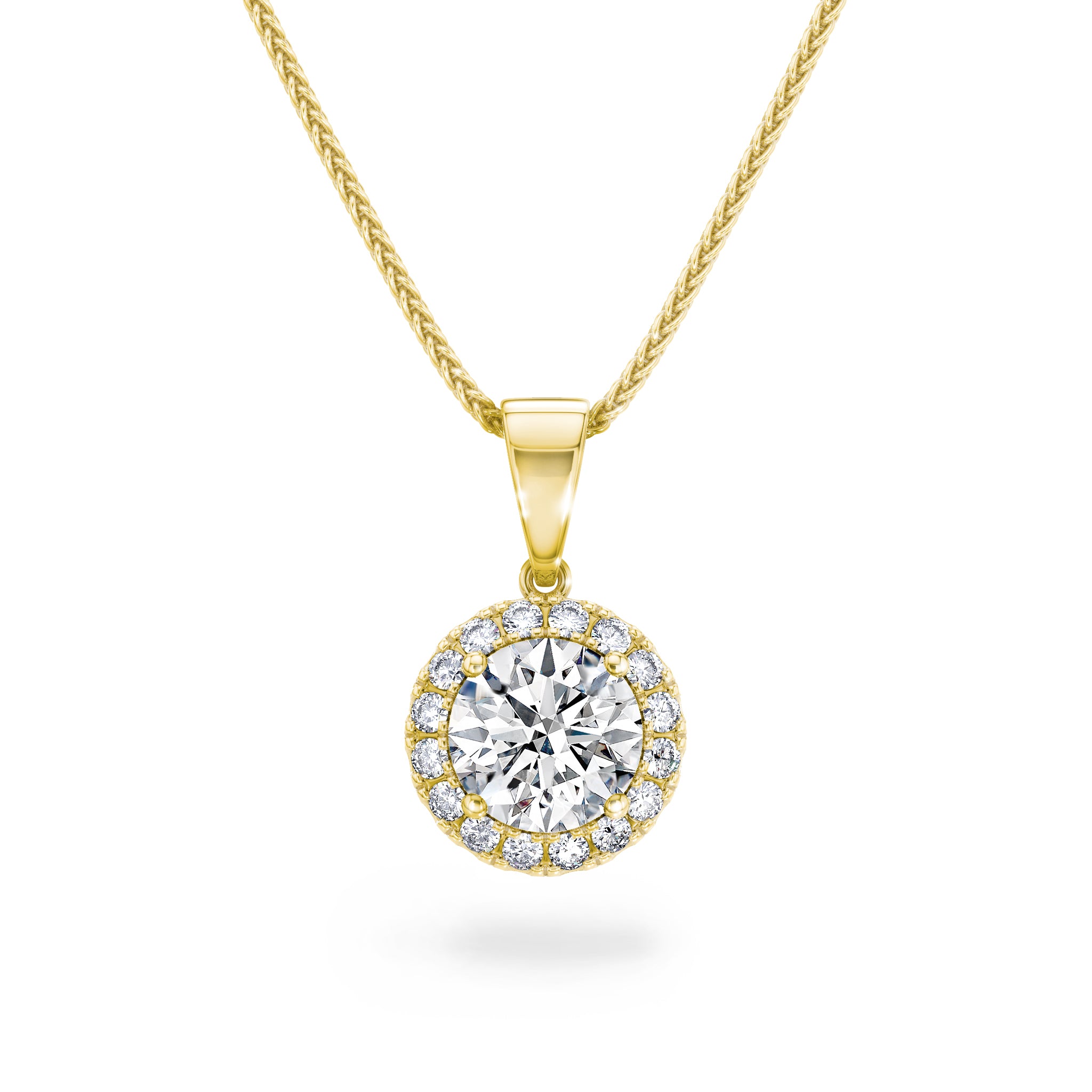 Diamond Halo Pendant