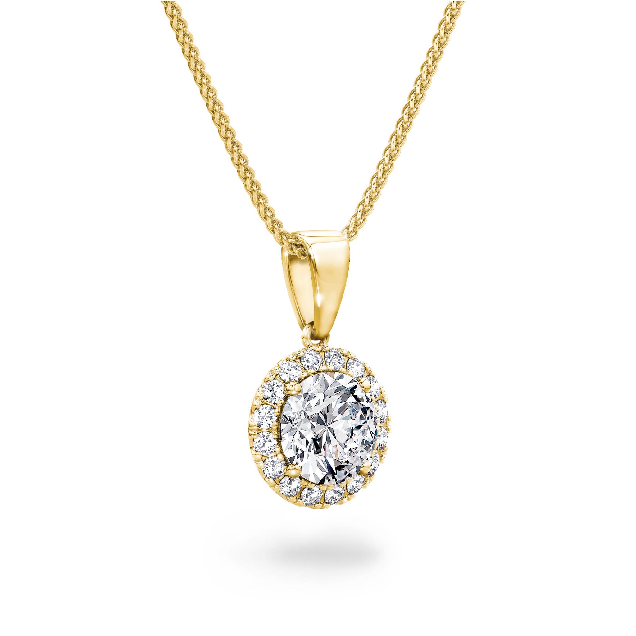 Diamond Halo Pendant
