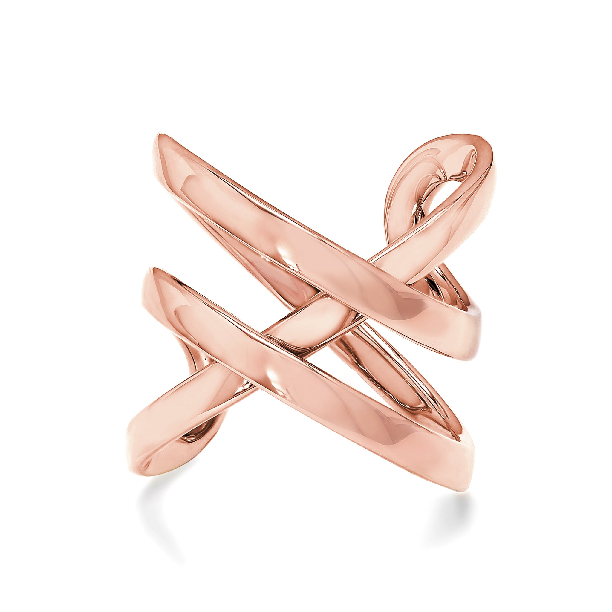 SHIMANSKY.CO.ZA - Infinity Double Ring - 14K Rose Gold - Front View