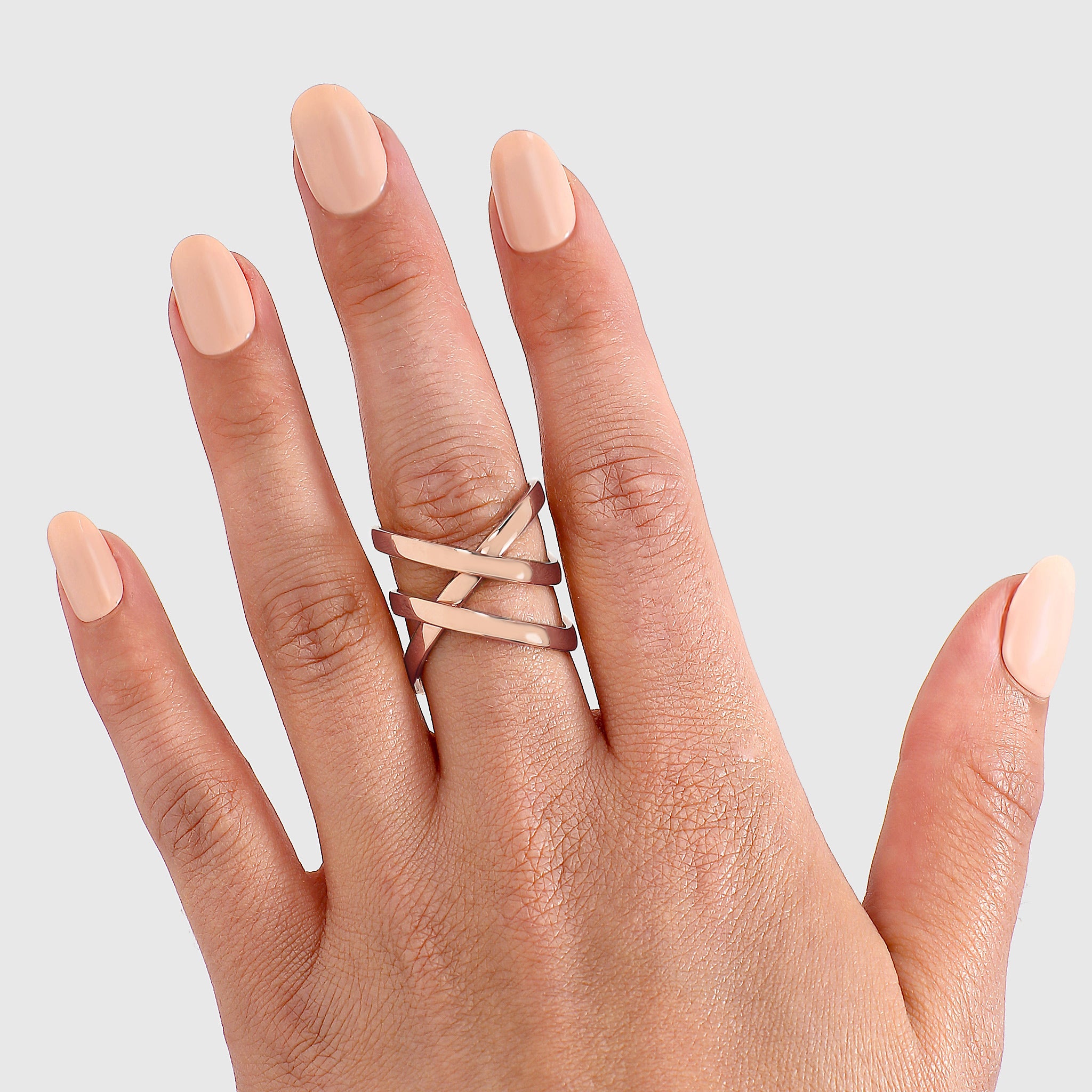 SHIMANSKY.CO.ZA - Infinity Double Ring - 14K Rose Gold - Model View