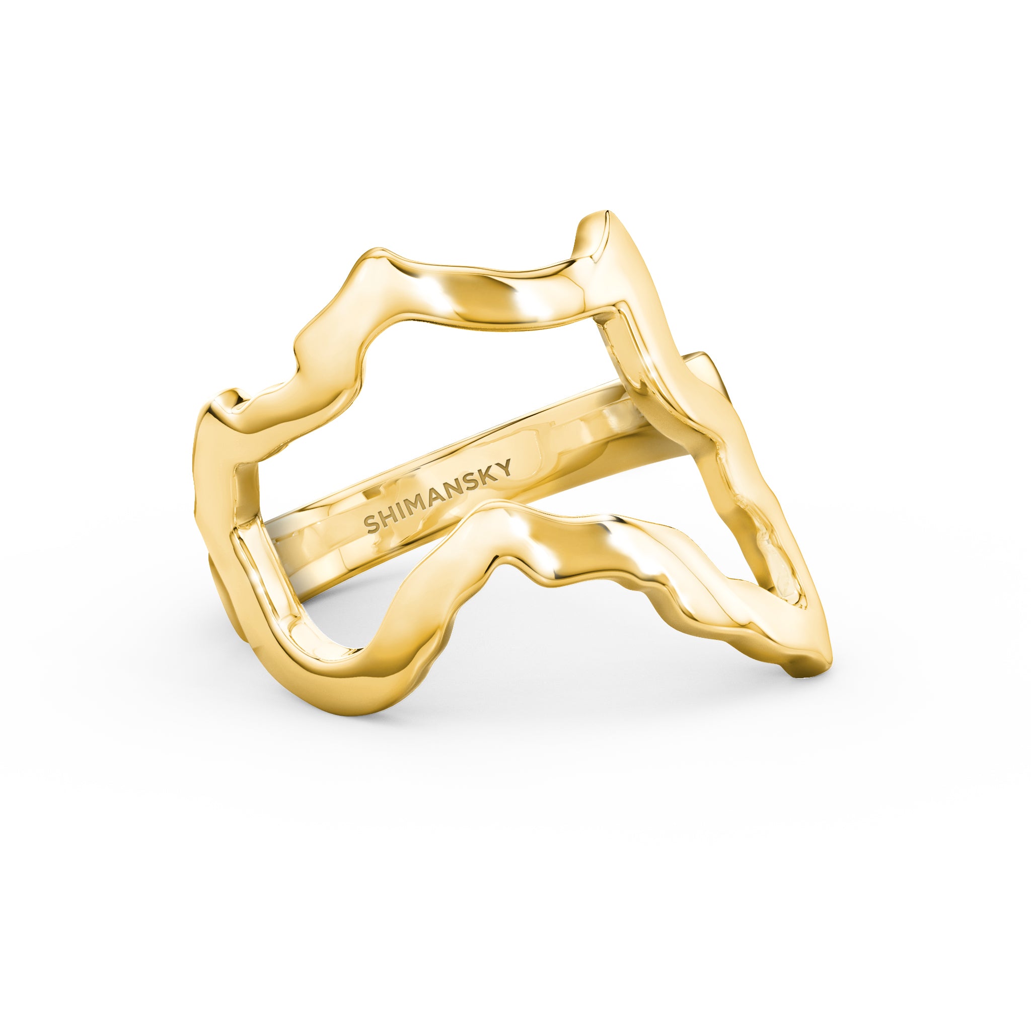 SHIMANSKY.CO.ZA - My Africa Classic Ring - 18K Yellow Gold - Front View