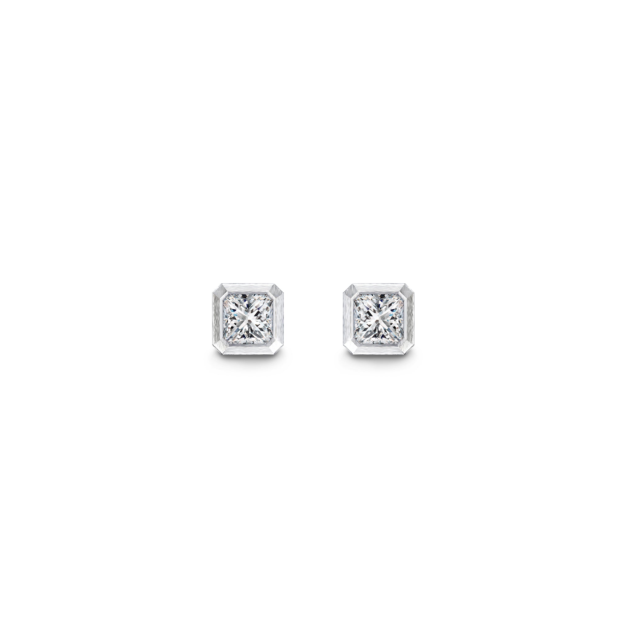 My Girl Diamond Bezel Set Earrings - Shimansky Jewelry