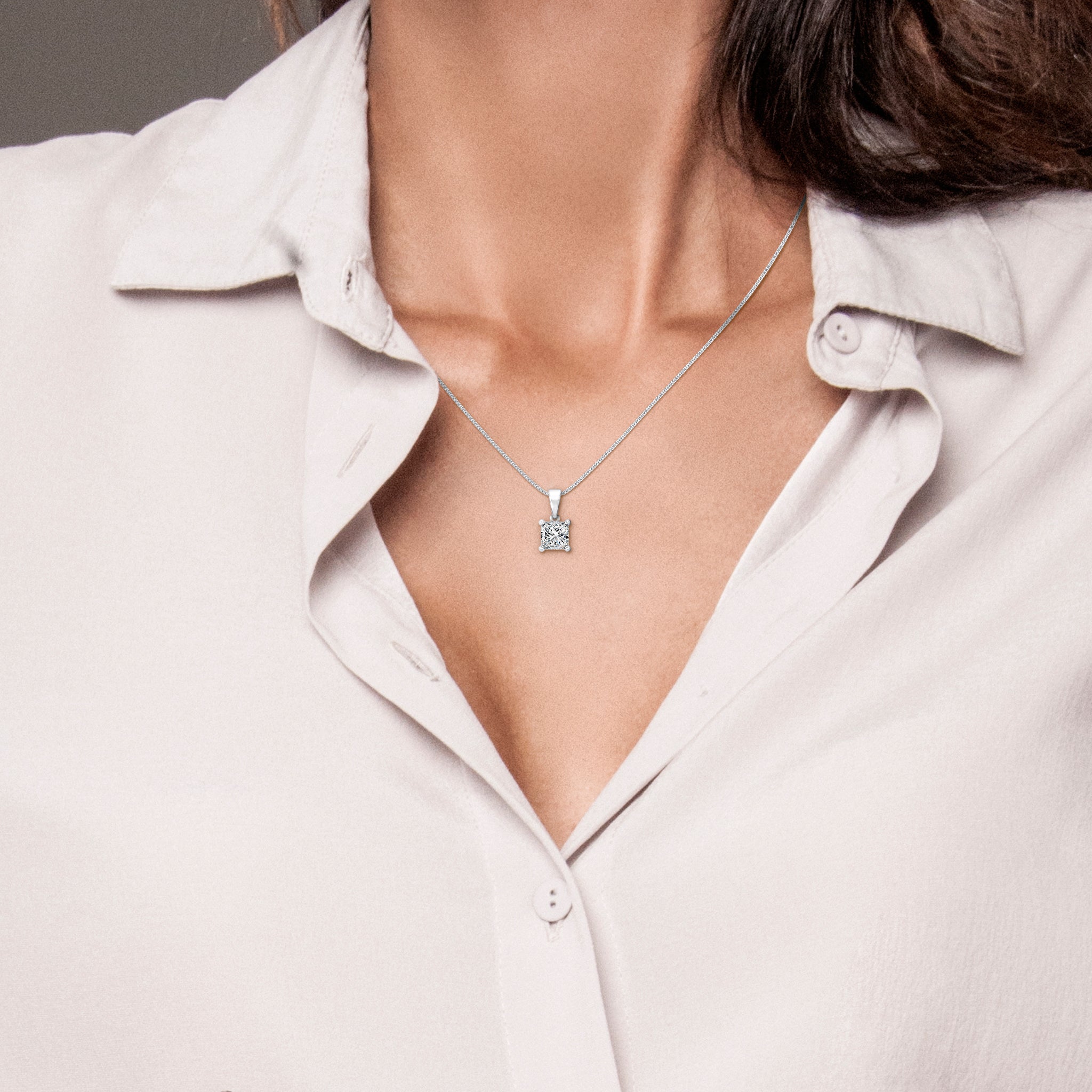 My Girl Diamond Pendant - Model View - SHIMANSKY.CO.ZA