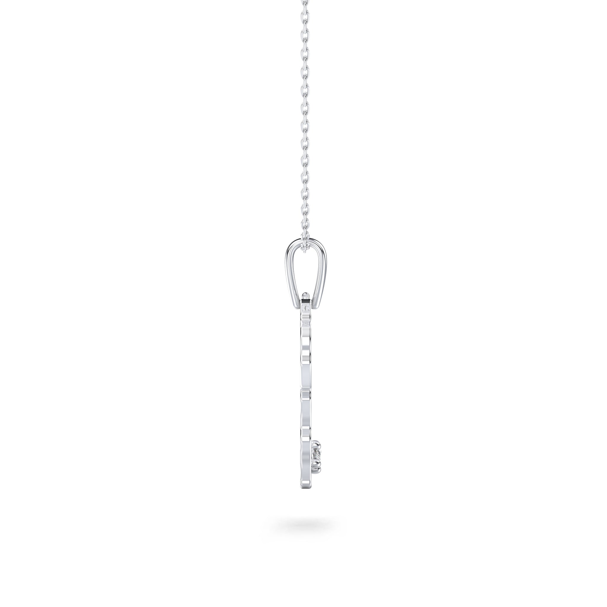 Shimansky 0.3ct My Africa Small Diamond Pendant 14K White Gold Side View