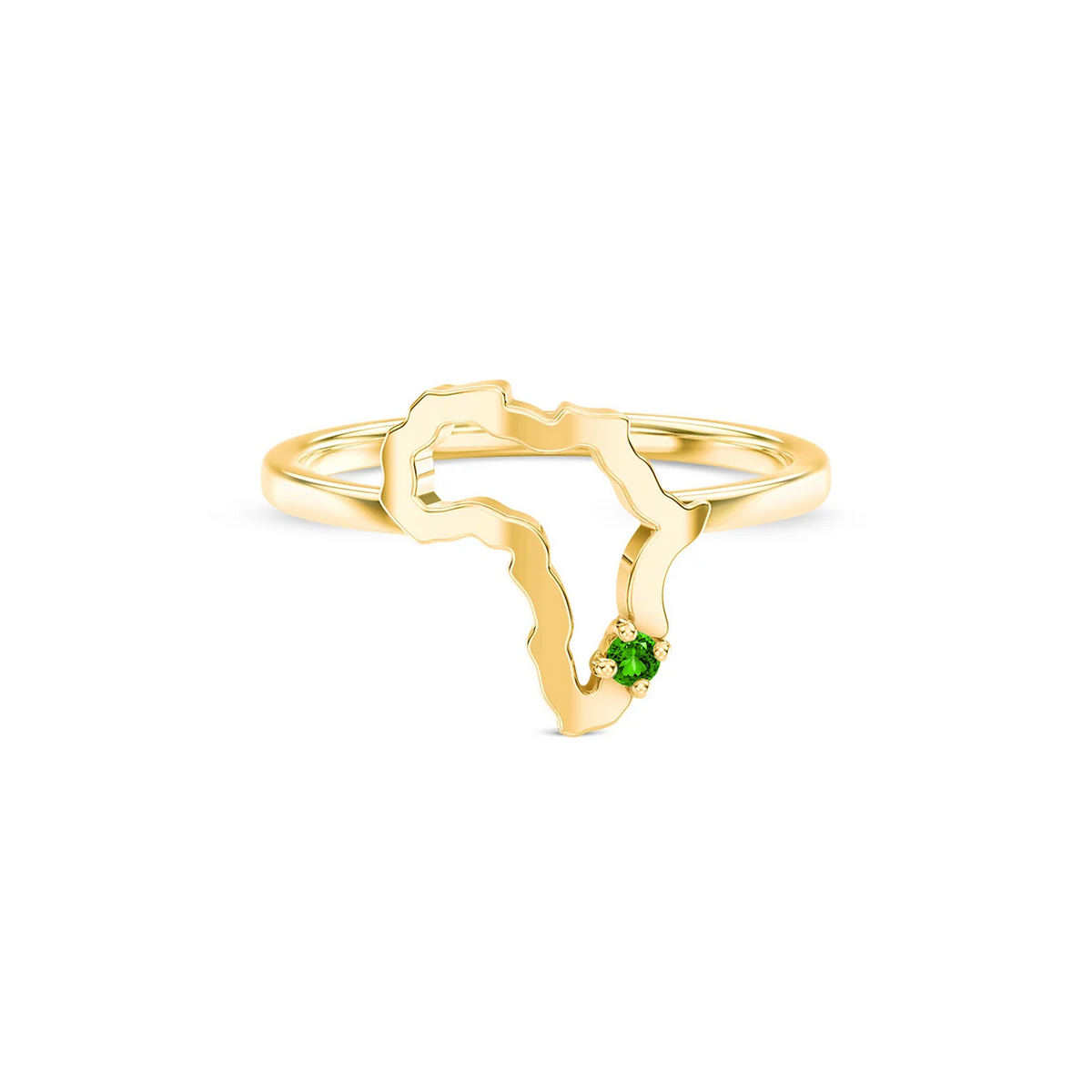 Shimansky 0.03ct My Africa Small Tsavorite Ring in 14K Yellow Gold
Front View