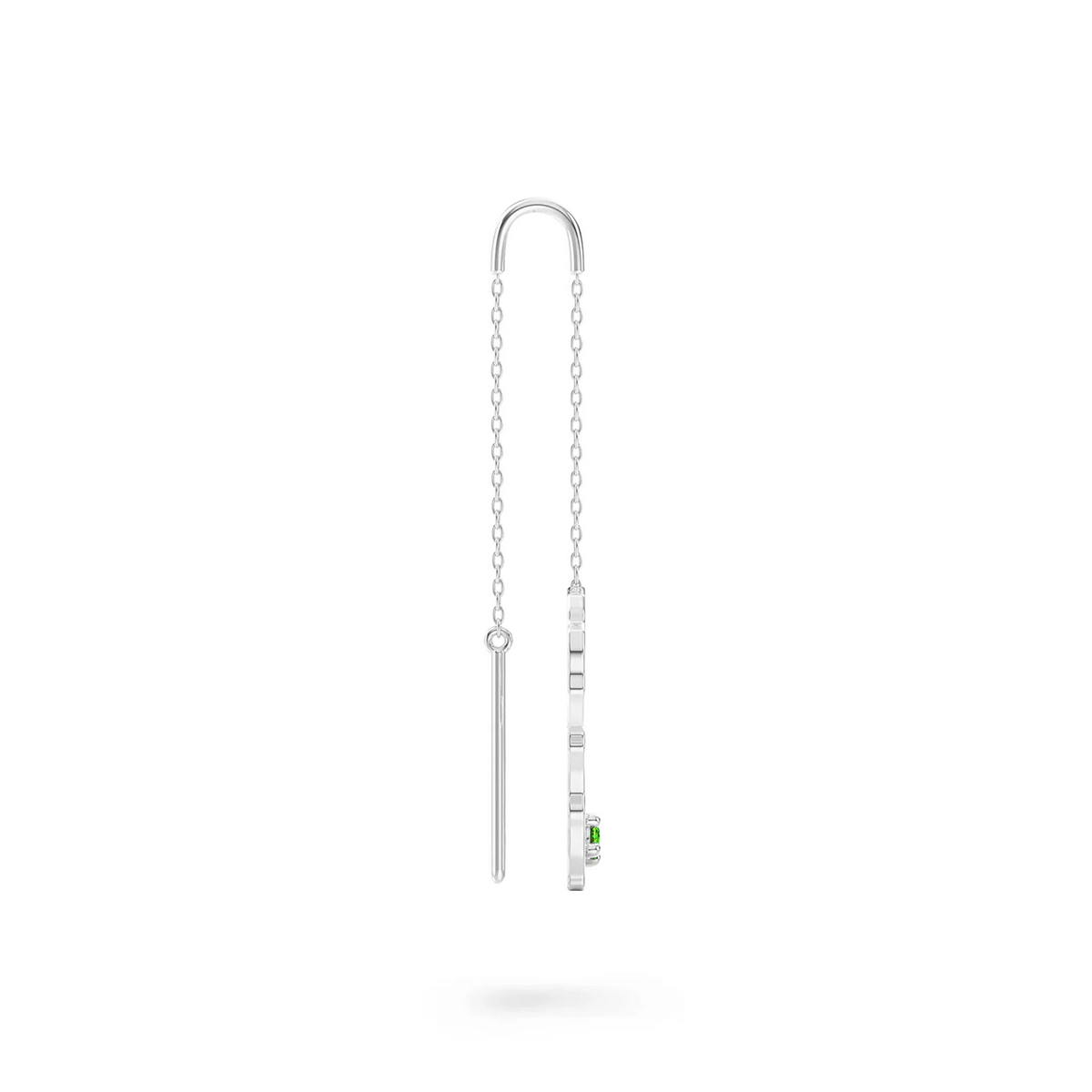 Shimansky 0.07 TCW My Africa Tsavorite Drop Earrings in 14K White Gold Profile View