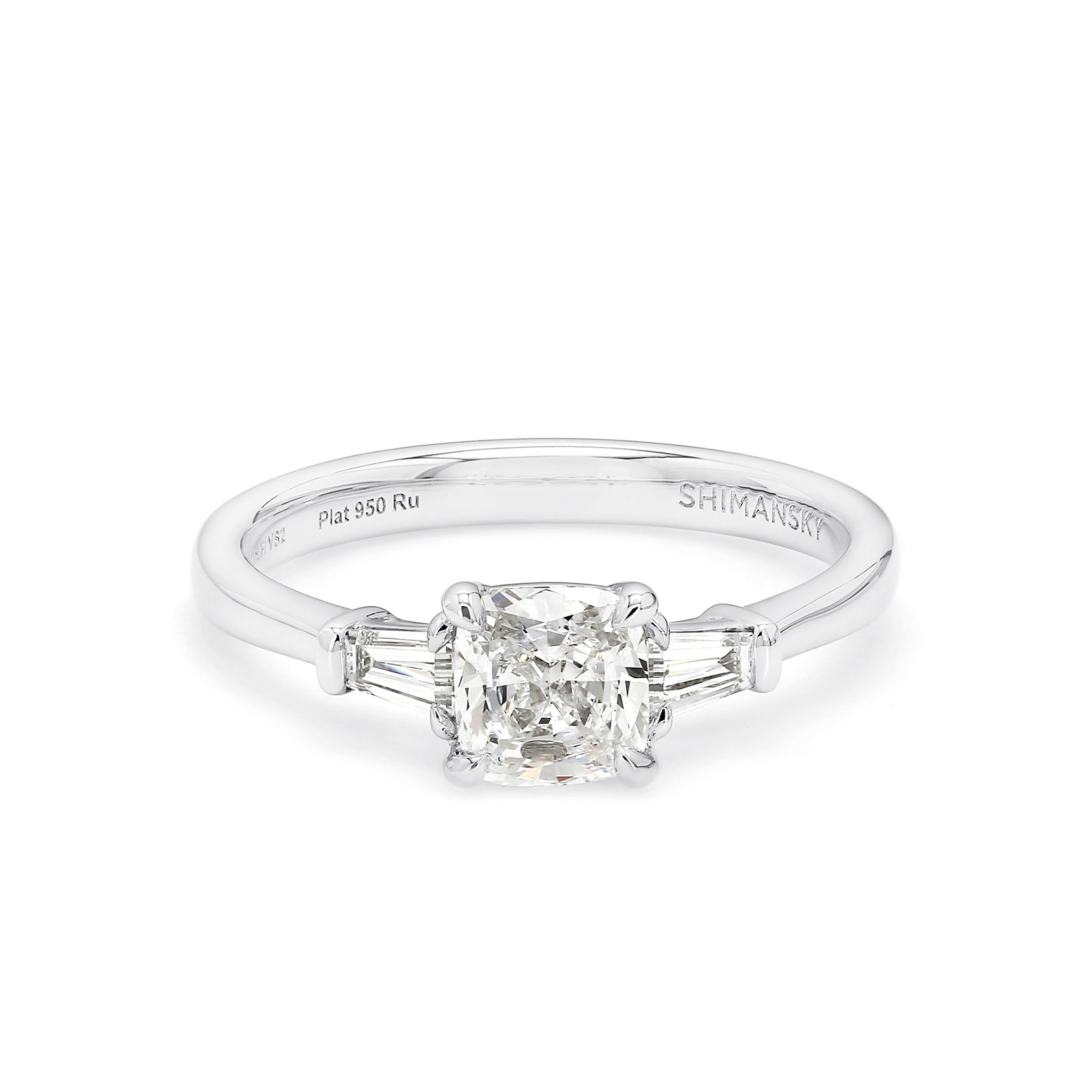 Cushion Diamond Dahlia Engagement Ring