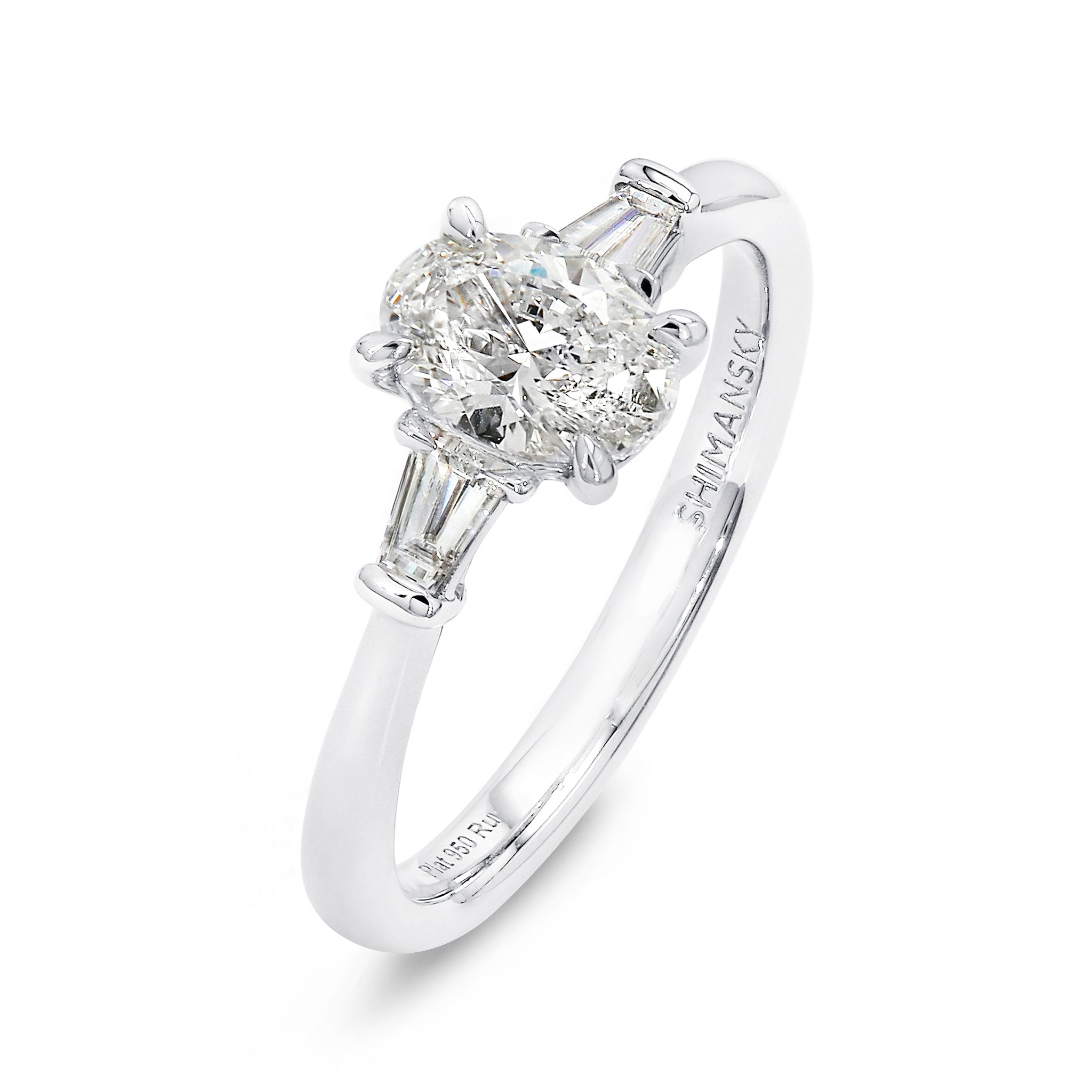 Oval Diamond Dahlia Engagement Ring