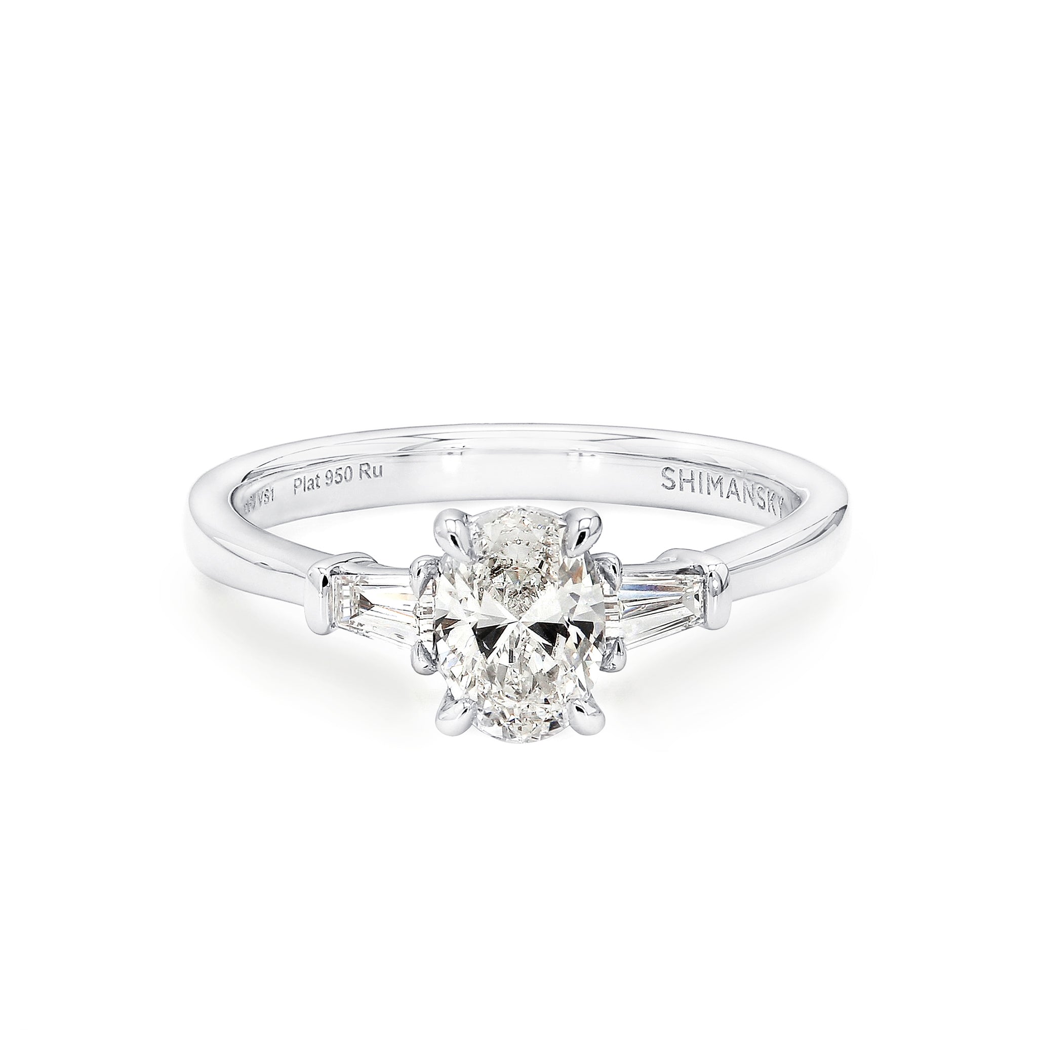 Oval Diamond Dahlia Engagement Ring