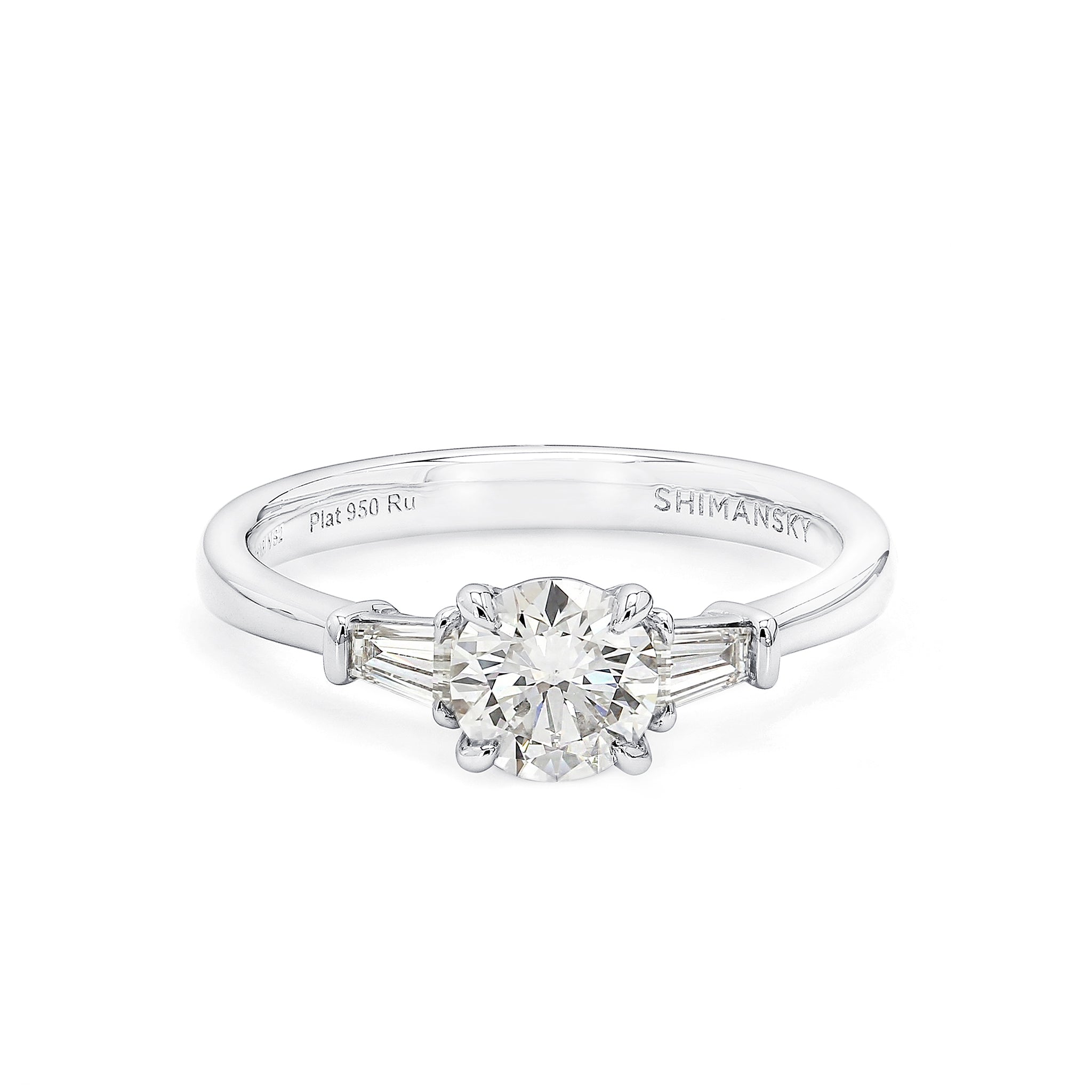 Round Brilliant Diamond Dahlia Engagement Ring
