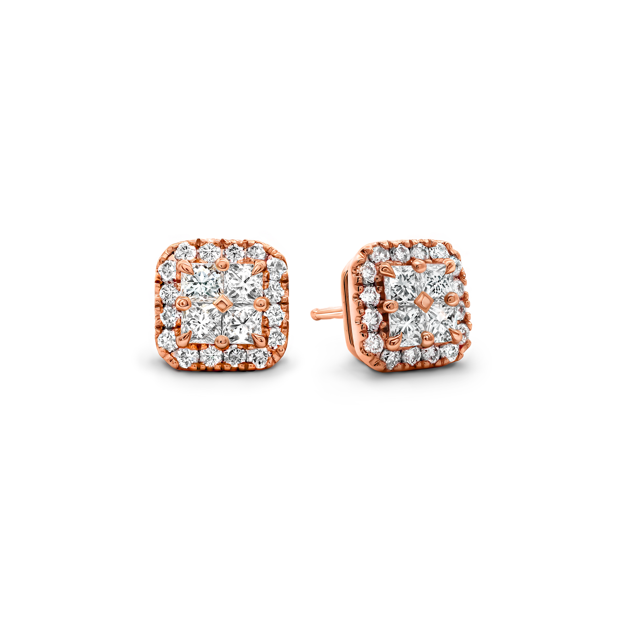 My Girl Diamond Mosaic Earrings - Shimansky Jewelry