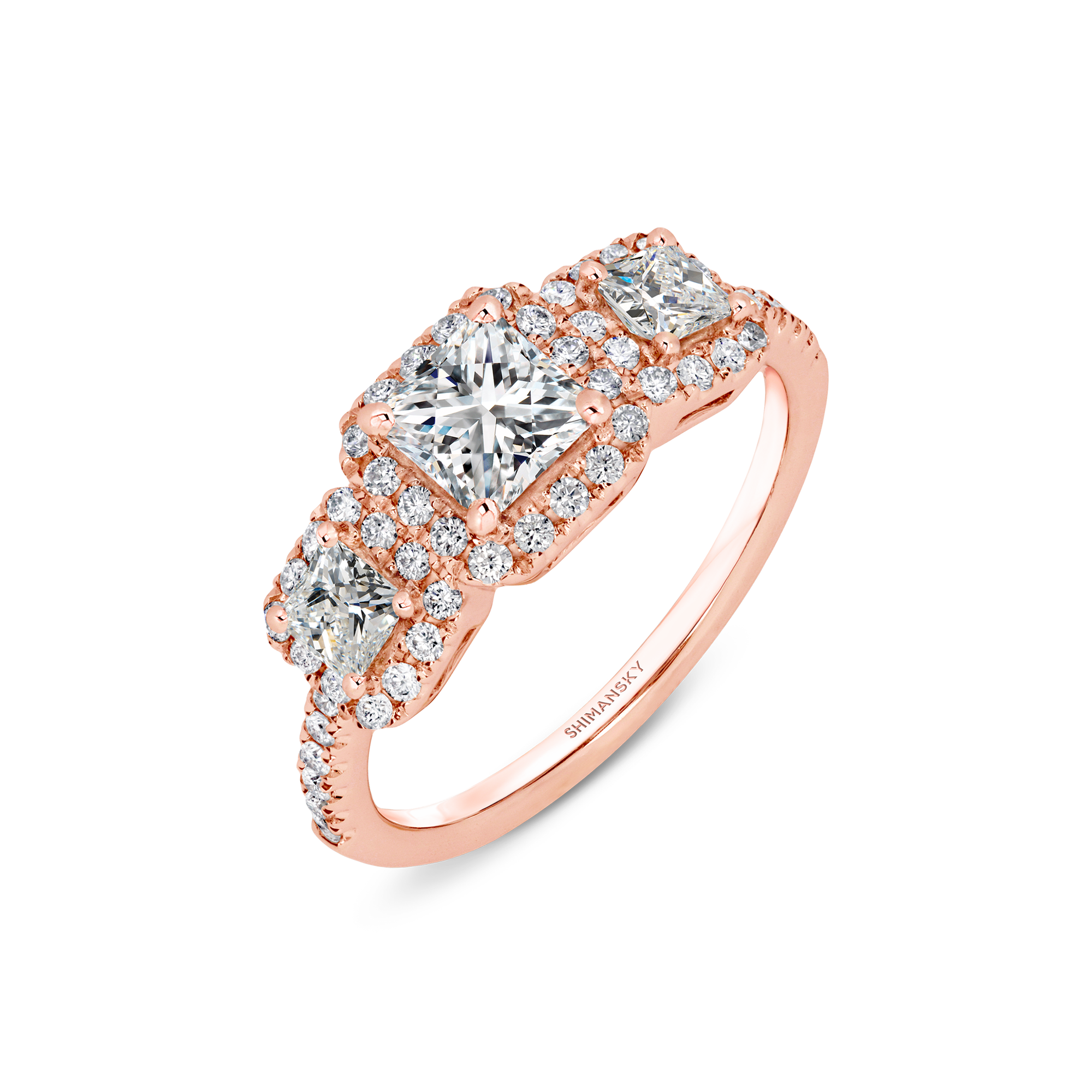 My Girl Diamond Trilogy Halo Ring
