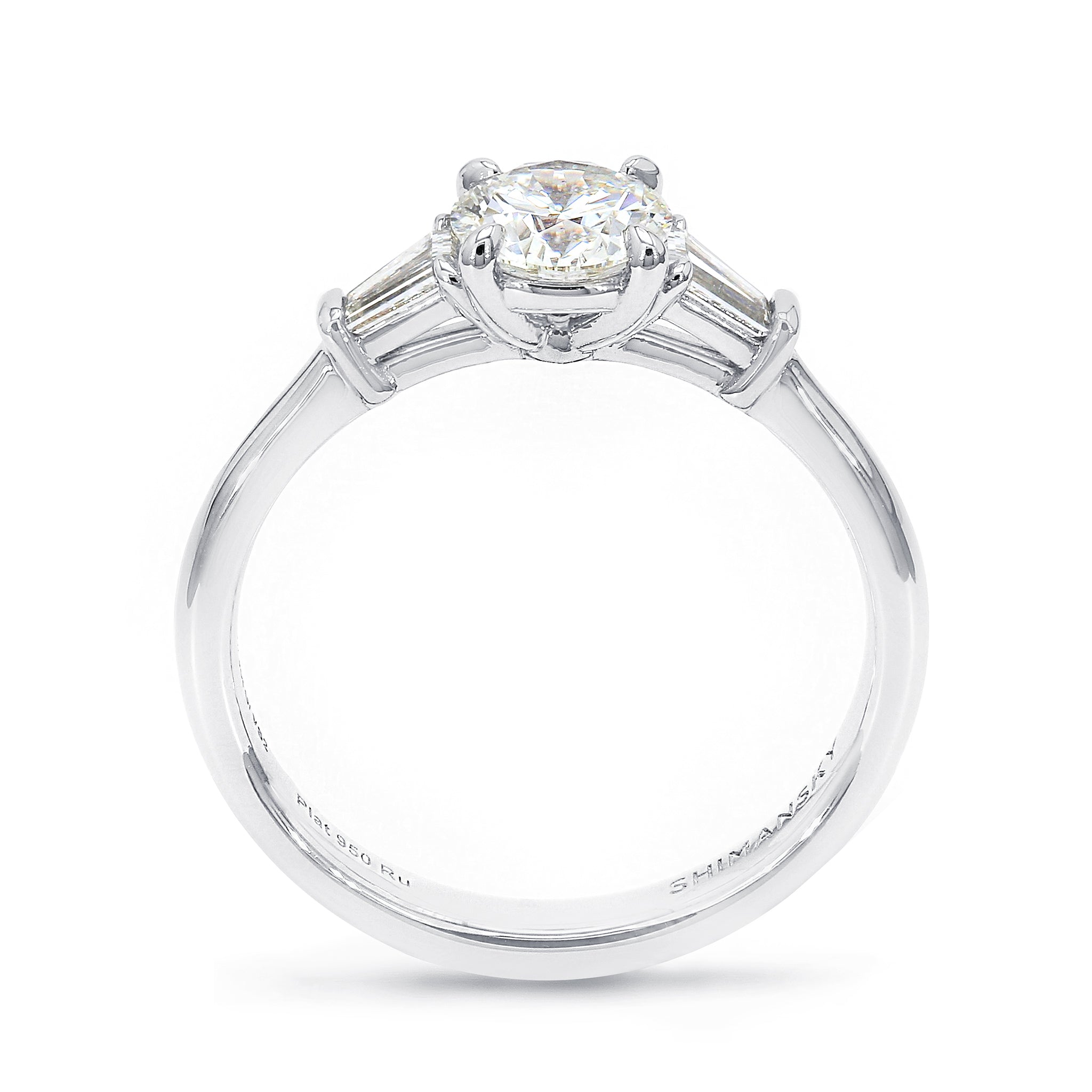 Round Brilliant Diamond Dahlia Engagement Ring