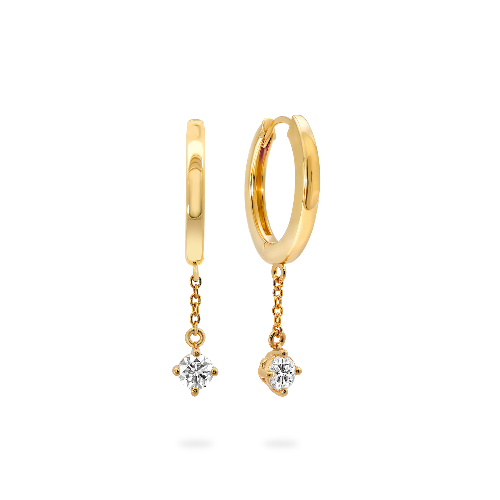 Diamant-Tropfenohrring