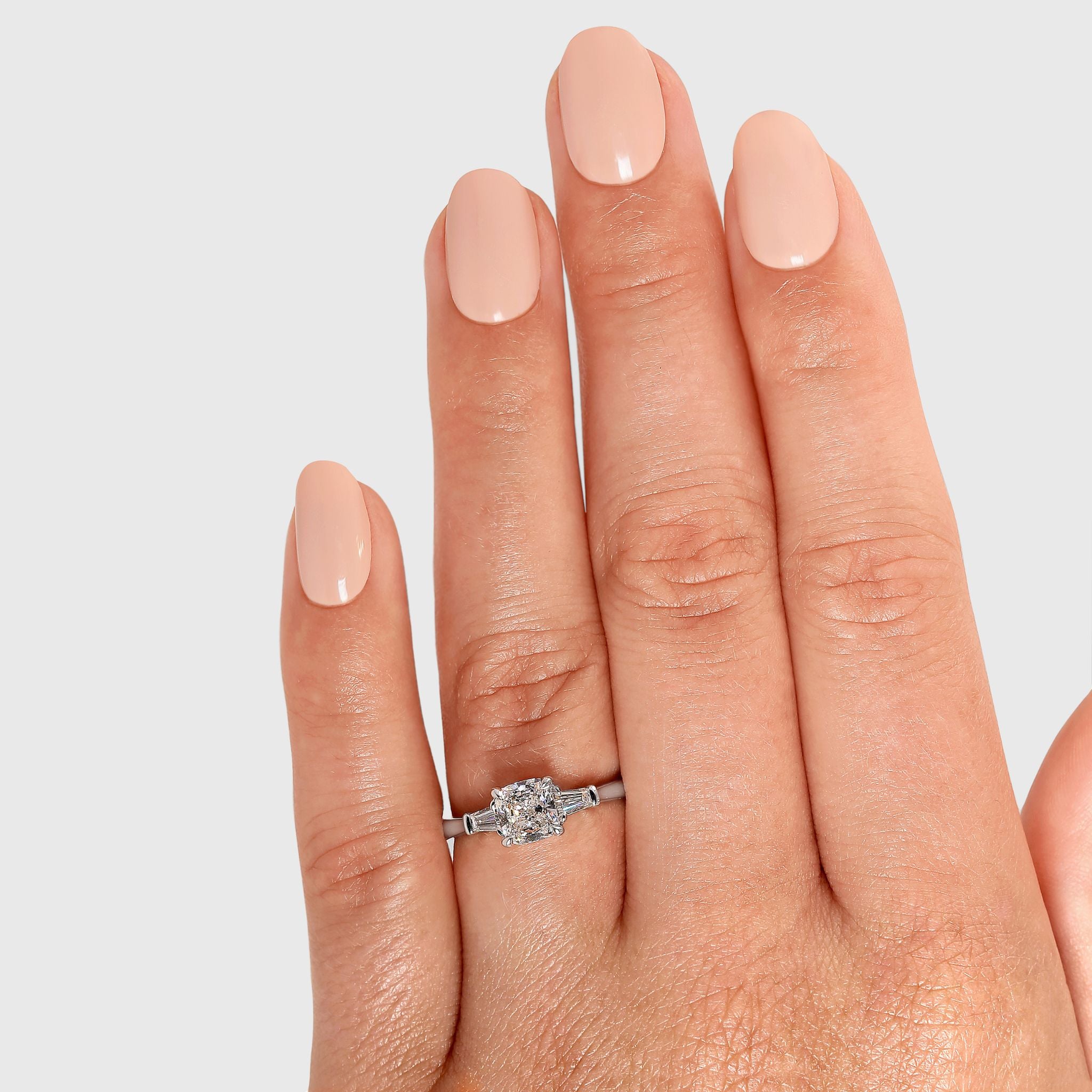 Cushion Diamond Dahlia Engagement Ring