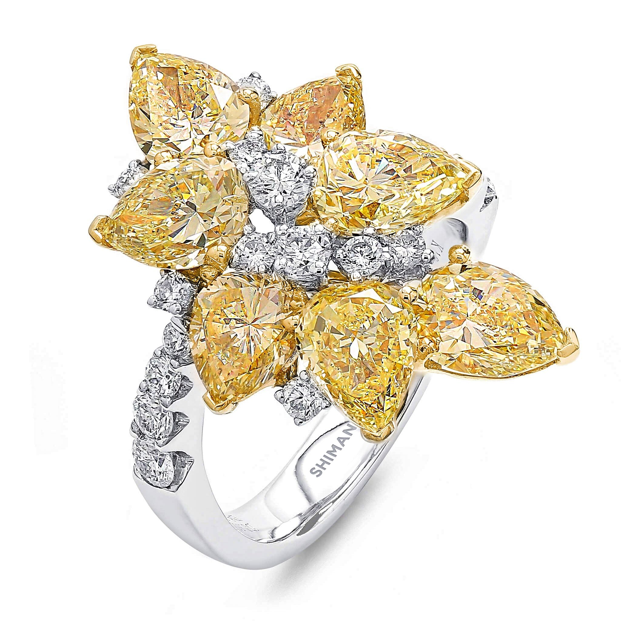 Fancy Yellow Diamond Dress Ring