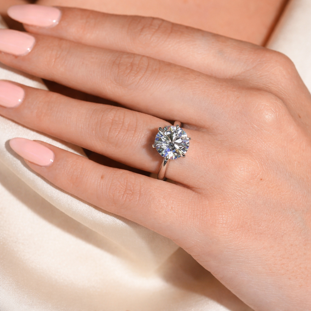 Shimansky Solitaire Diamond 6 Claw Ring