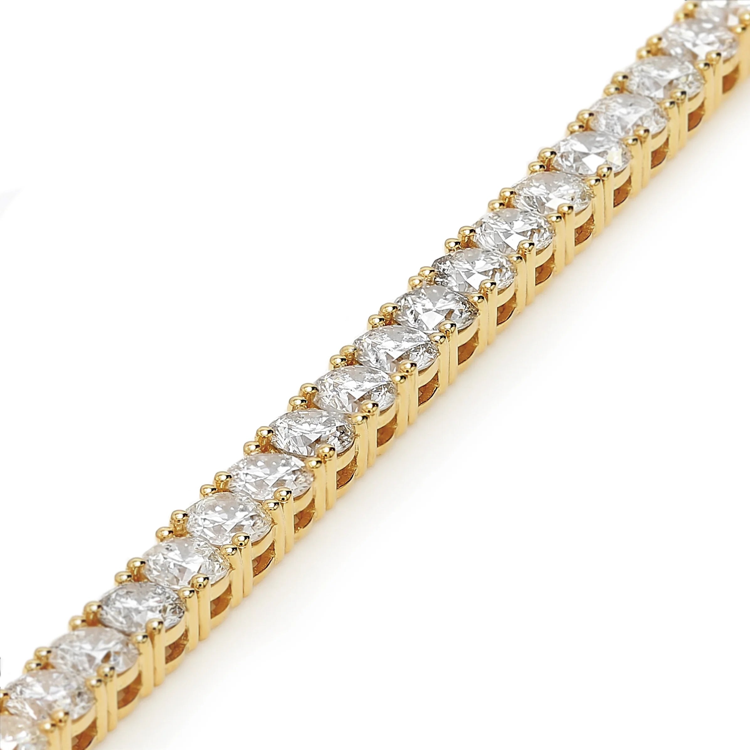 Shimansky 7 TCW Classic Diamond Tennis Bracelet in 14K Yellow Gold 3D View