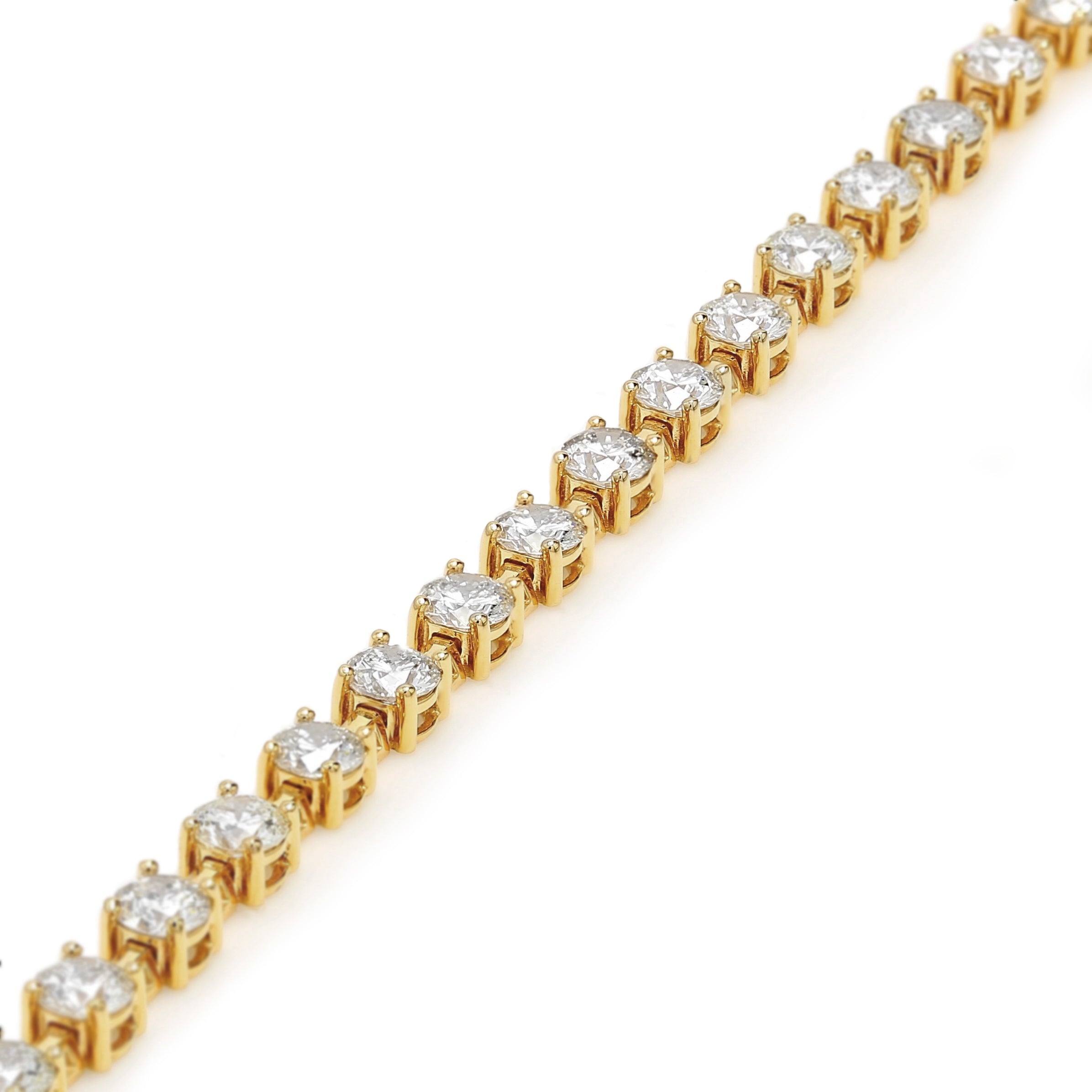 Diamond Station Tennis Necklace Shimansky
