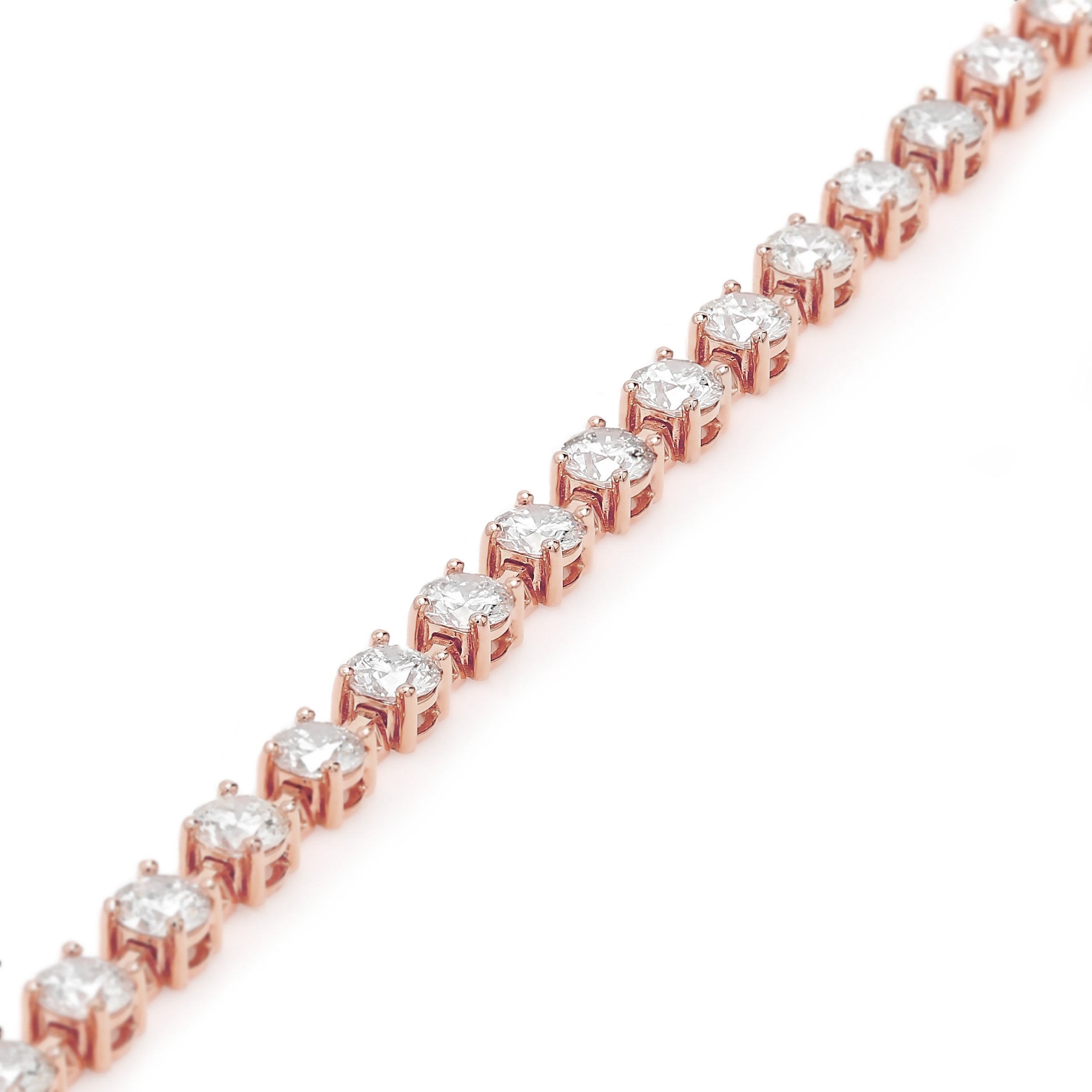 Diamond Station Tennis Necklace Shimansky