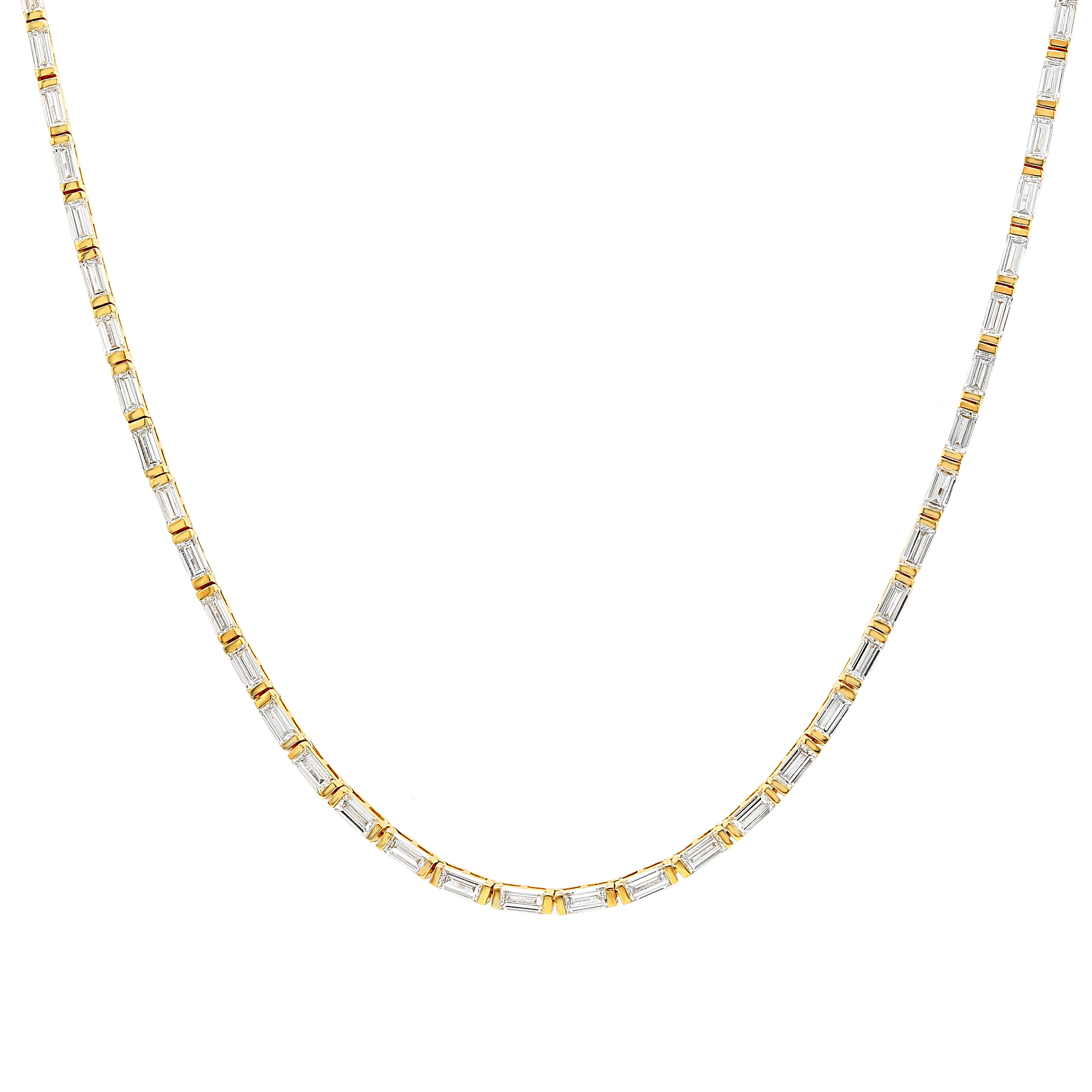 Diamond Station Tennis Necklace Shimansky