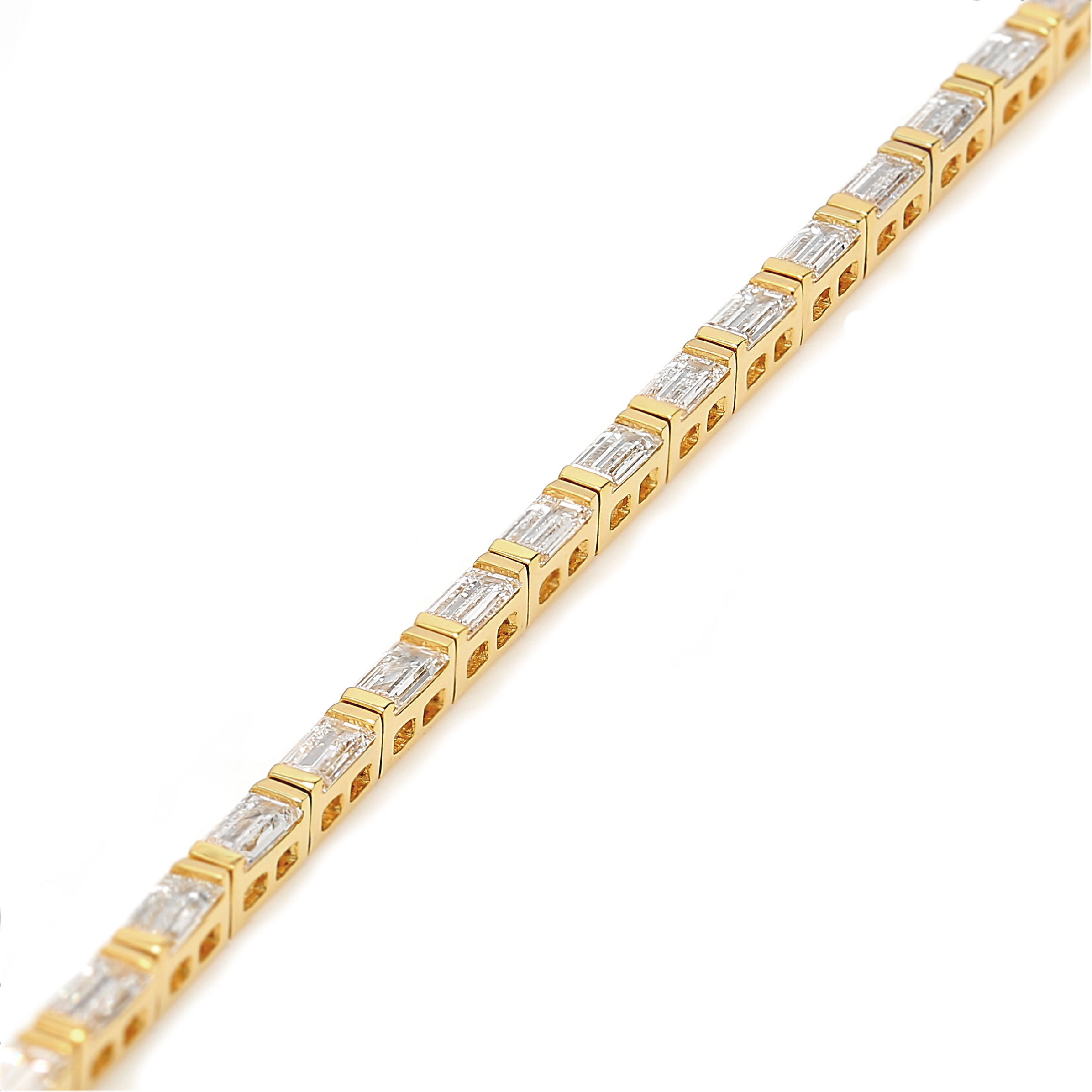 Diamond Station Tennis Necklace Shimansky