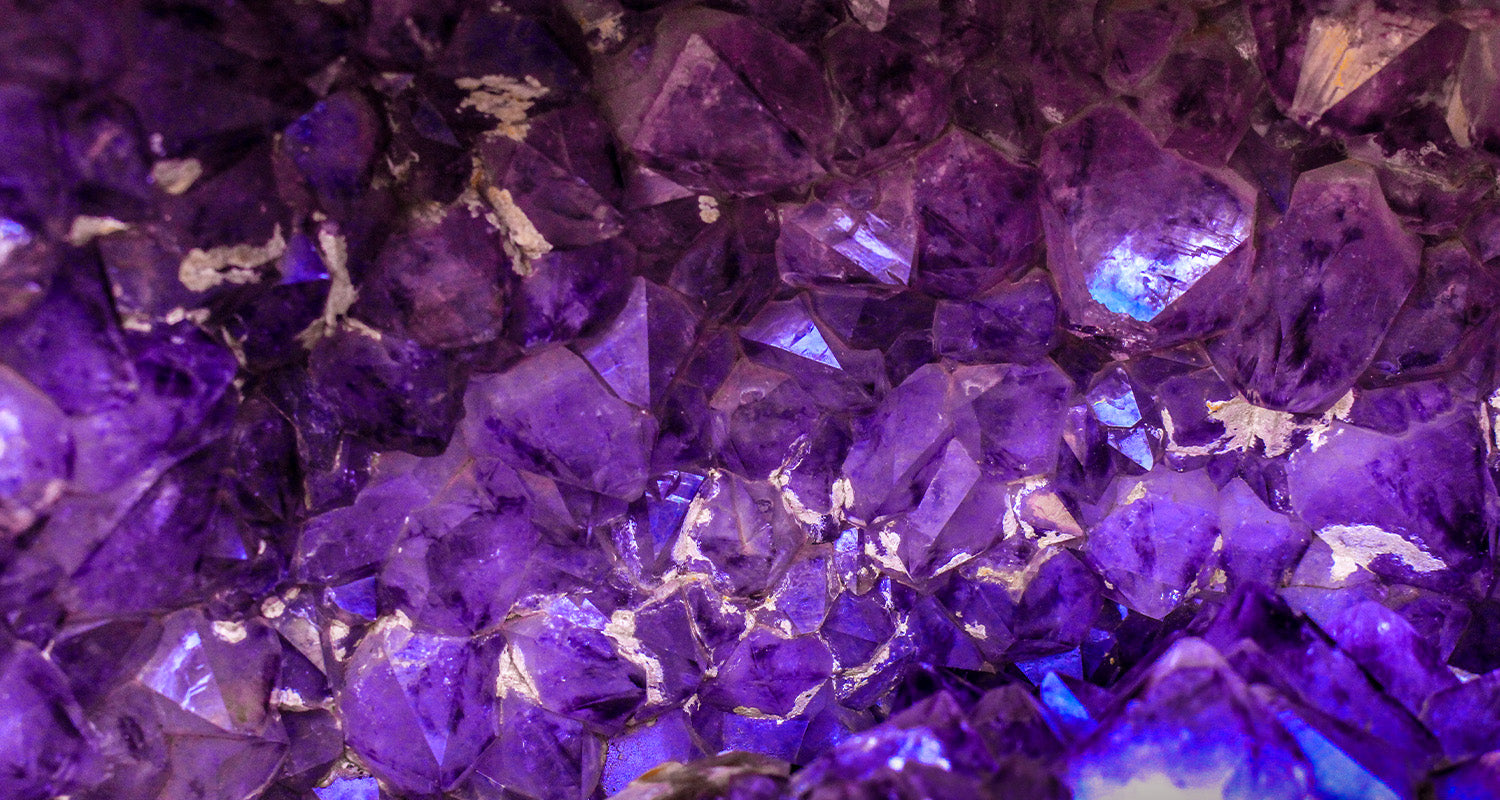 A stunning display of Tanzanite stones elegantly arranged.