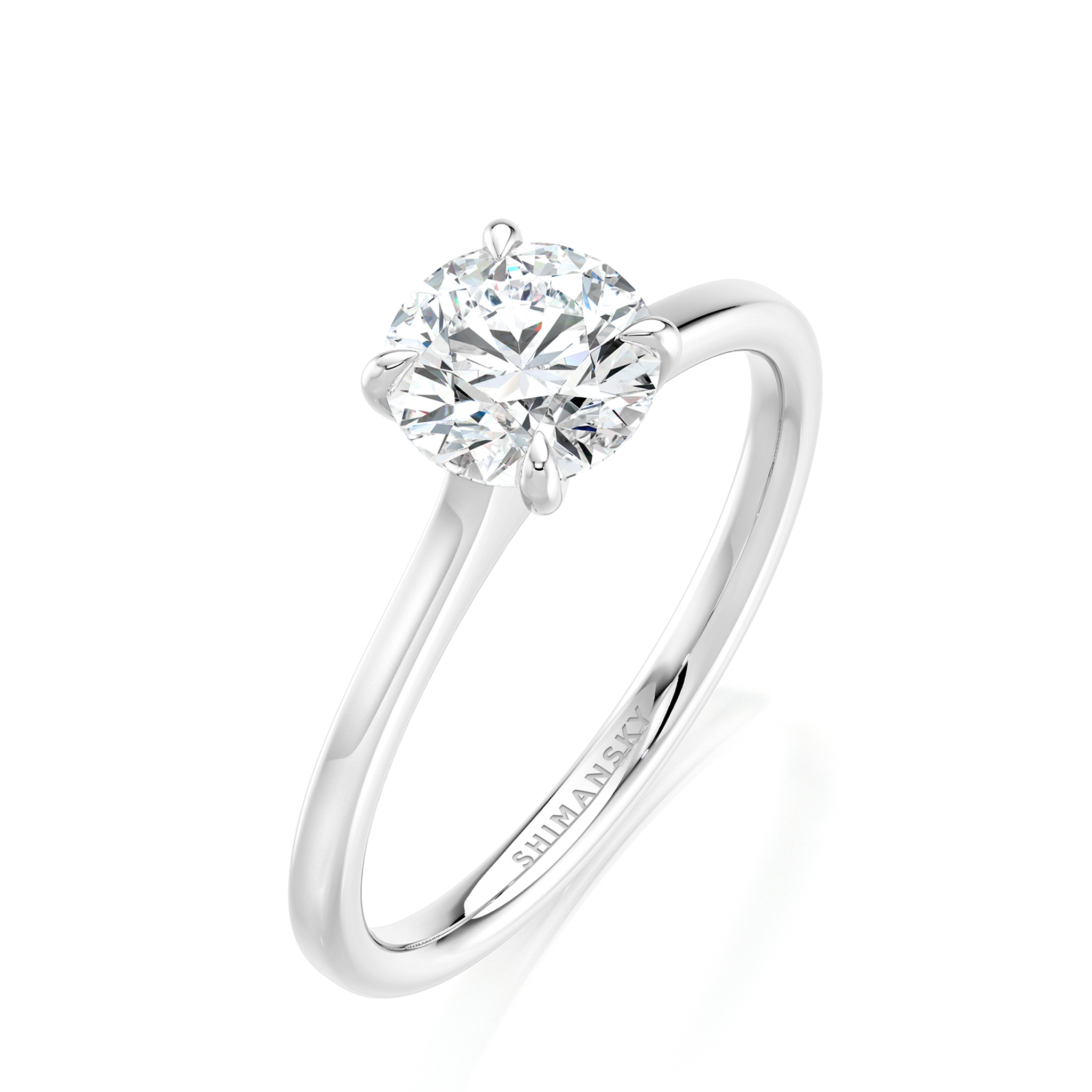 Erhöhter Victoria Solitaire Diamond Ring