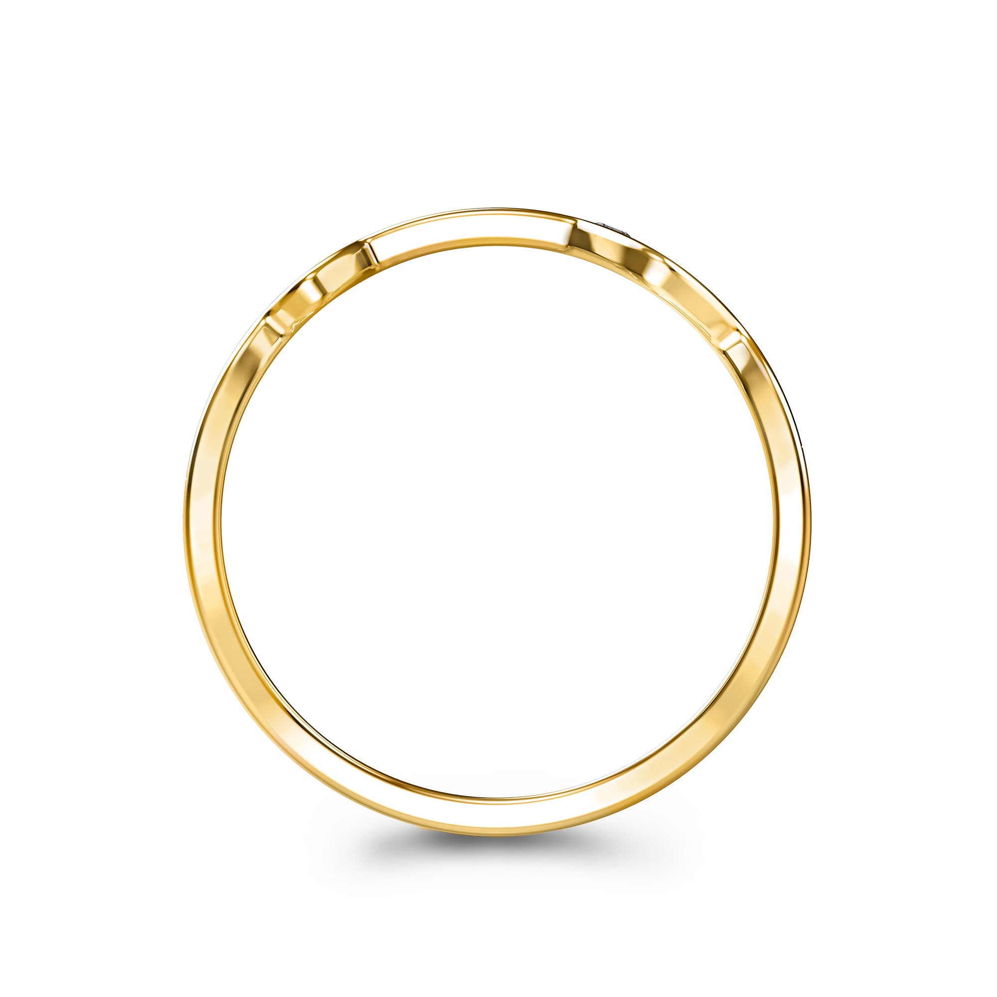 Table Mountain Single Diamond Gents Ring - Shimansky Jewelry