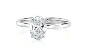 Shimansky 1ct Oval Diamond Solitaire Engagement Ring Crafted in Platinum 360 Video