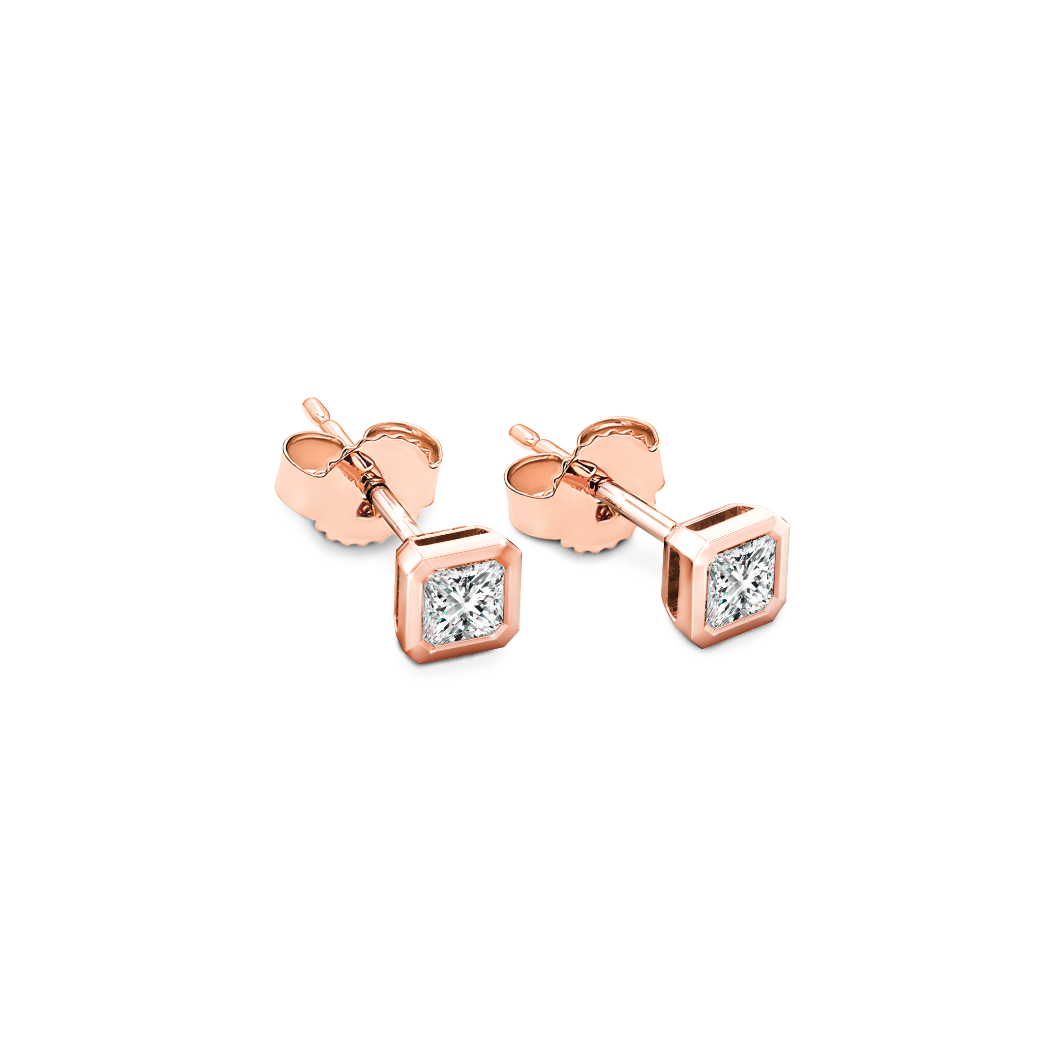 My Girl Diamond Bezel Set Earrings - Shimansky Jewelry