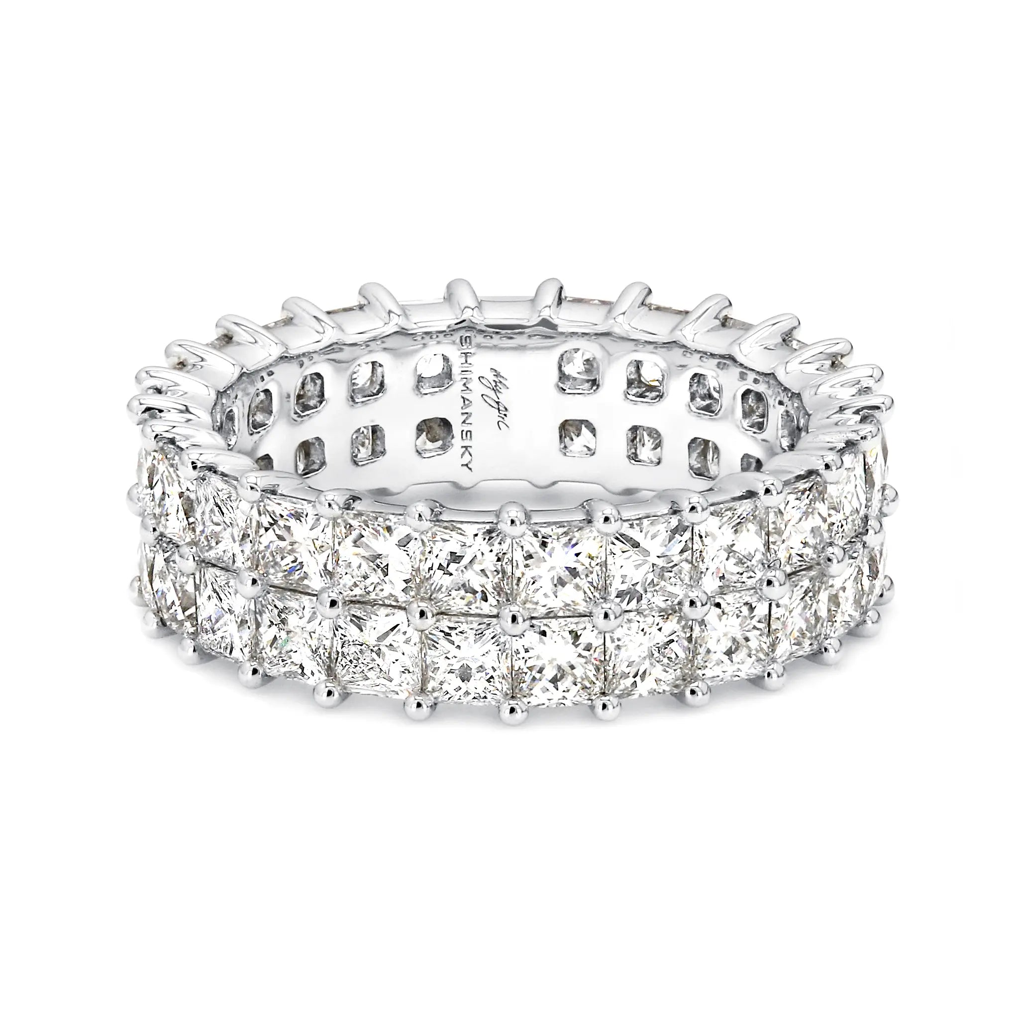 Shimansky - My Girl 2 Row Full Eternity Diamond Ring 4.00ct Crafted in 18K White Gold