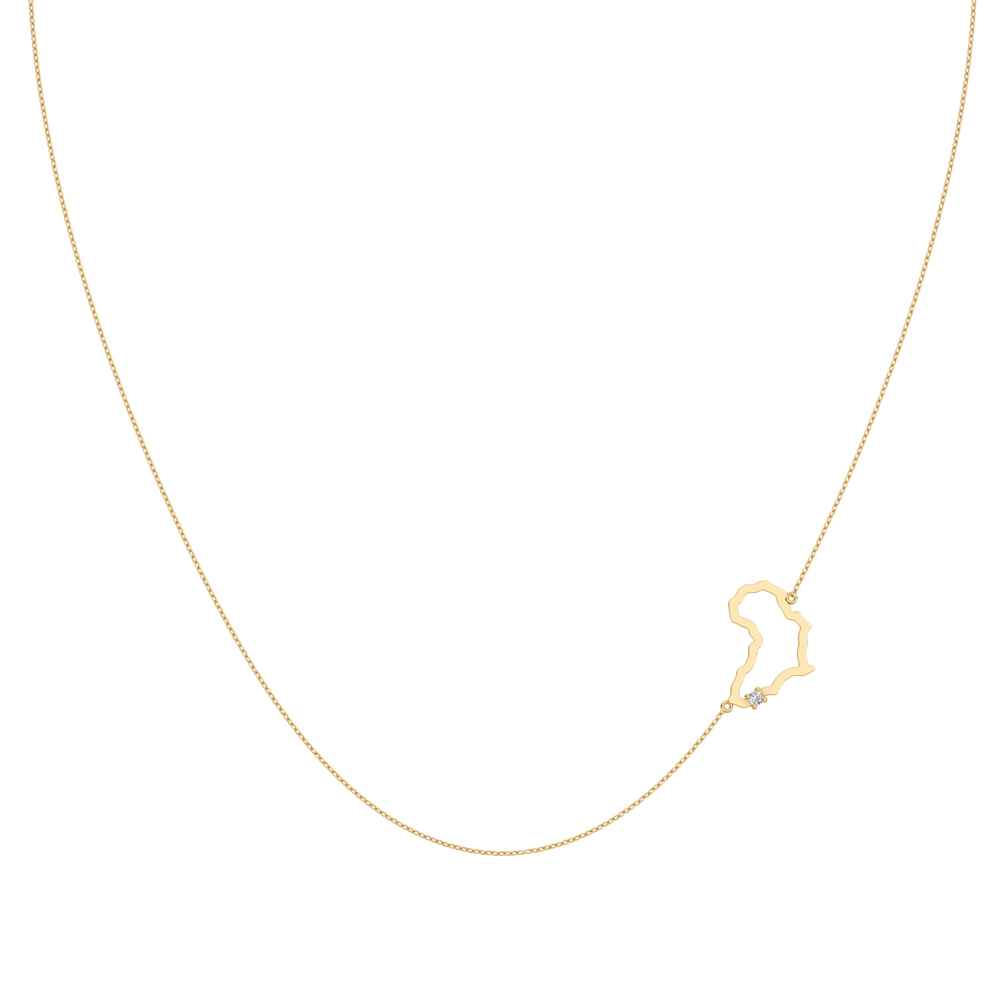 Shimansky - My Africa Diamond Necklace Crafted in 14K Yellow Gold