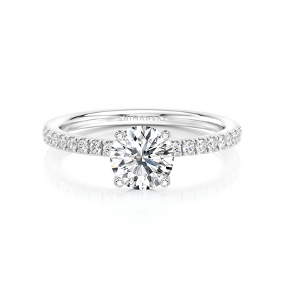 Microset diamant förlovningsring