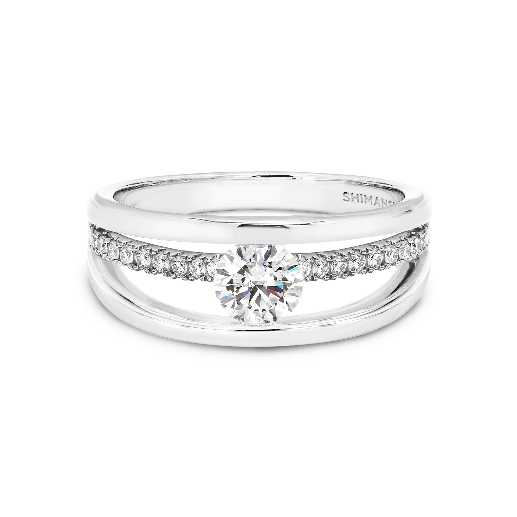 Evolym Microset Diamond Engagement Ring