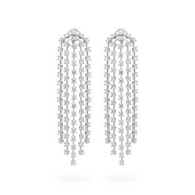 Diamond Cascade Drop Earrings