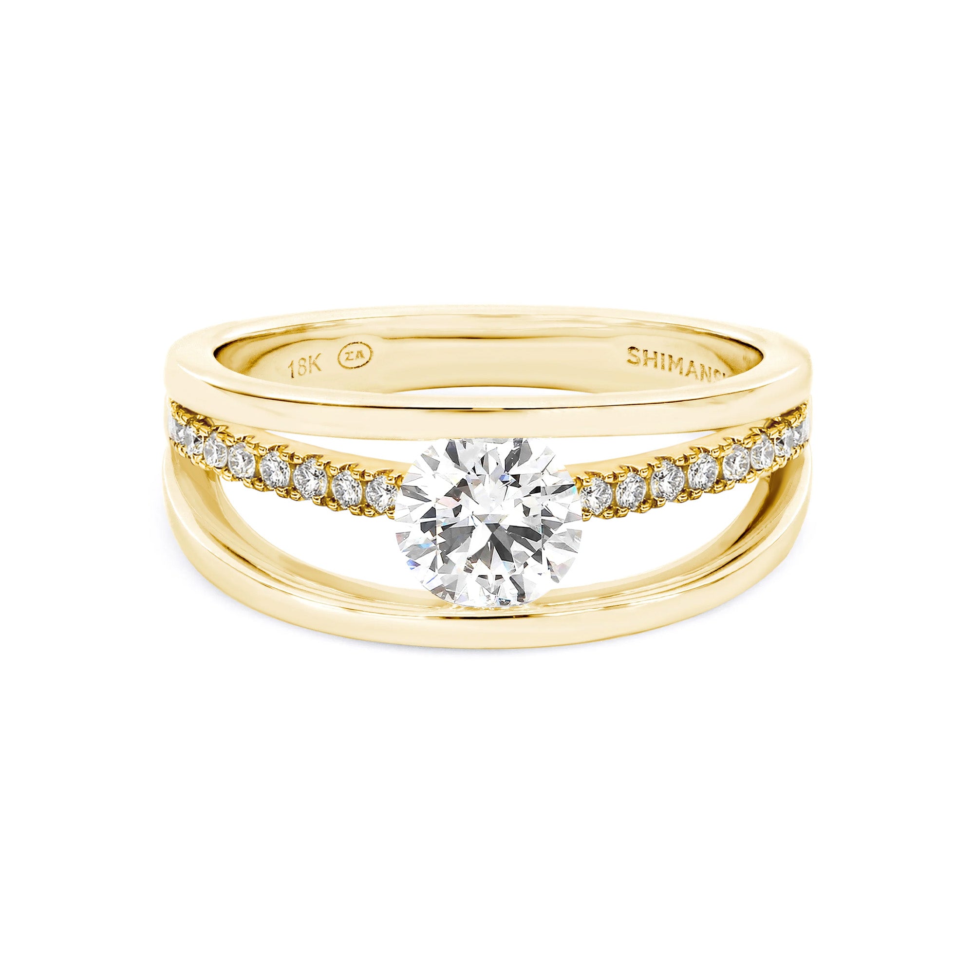 Evolym Microset Diamond Engagement Ring